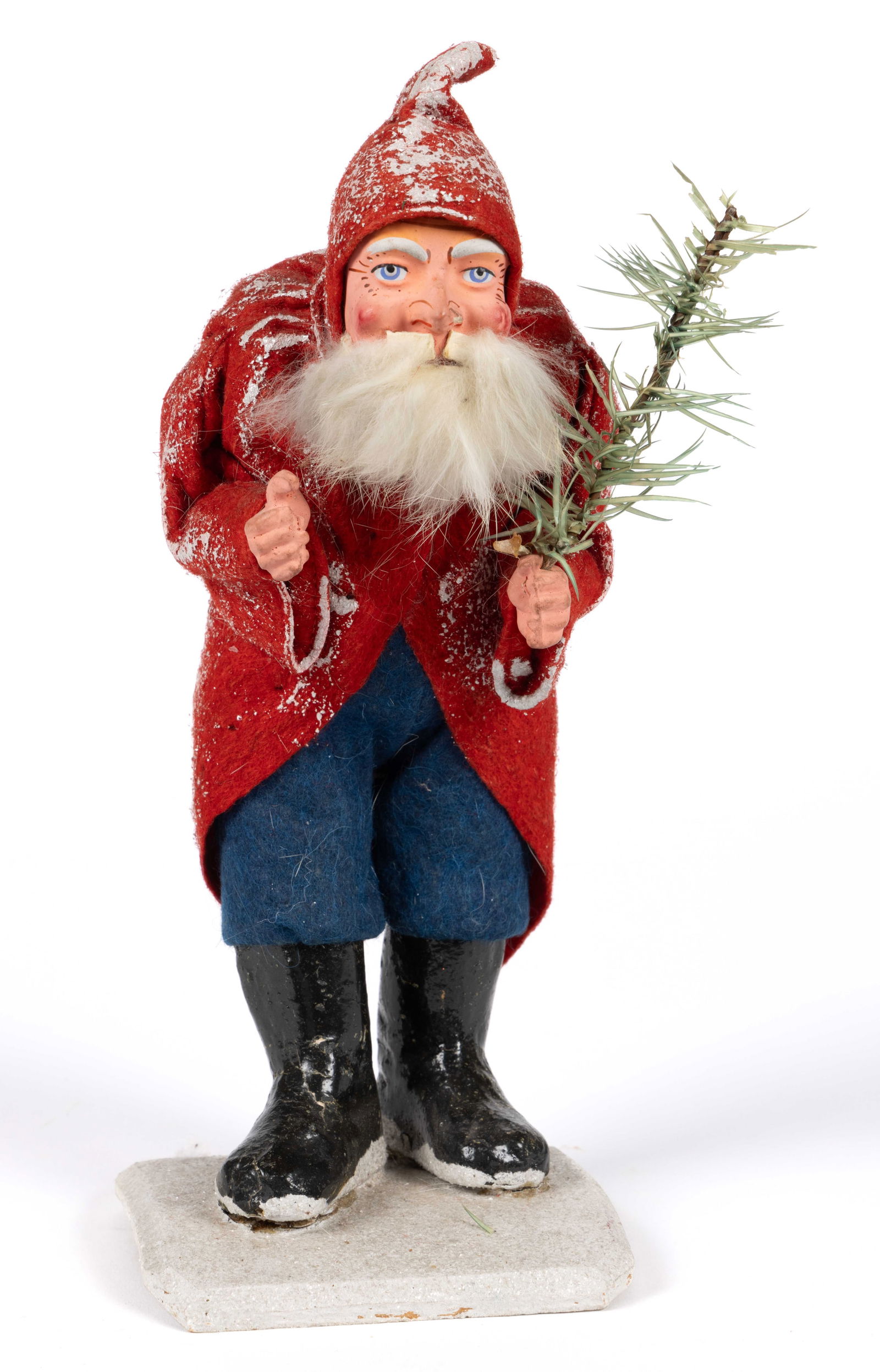 GERMAN PAPIER-MACHE / COMPOSITION BELSNICKEL / SANTA CLAUS FIGURE (1 of 4)