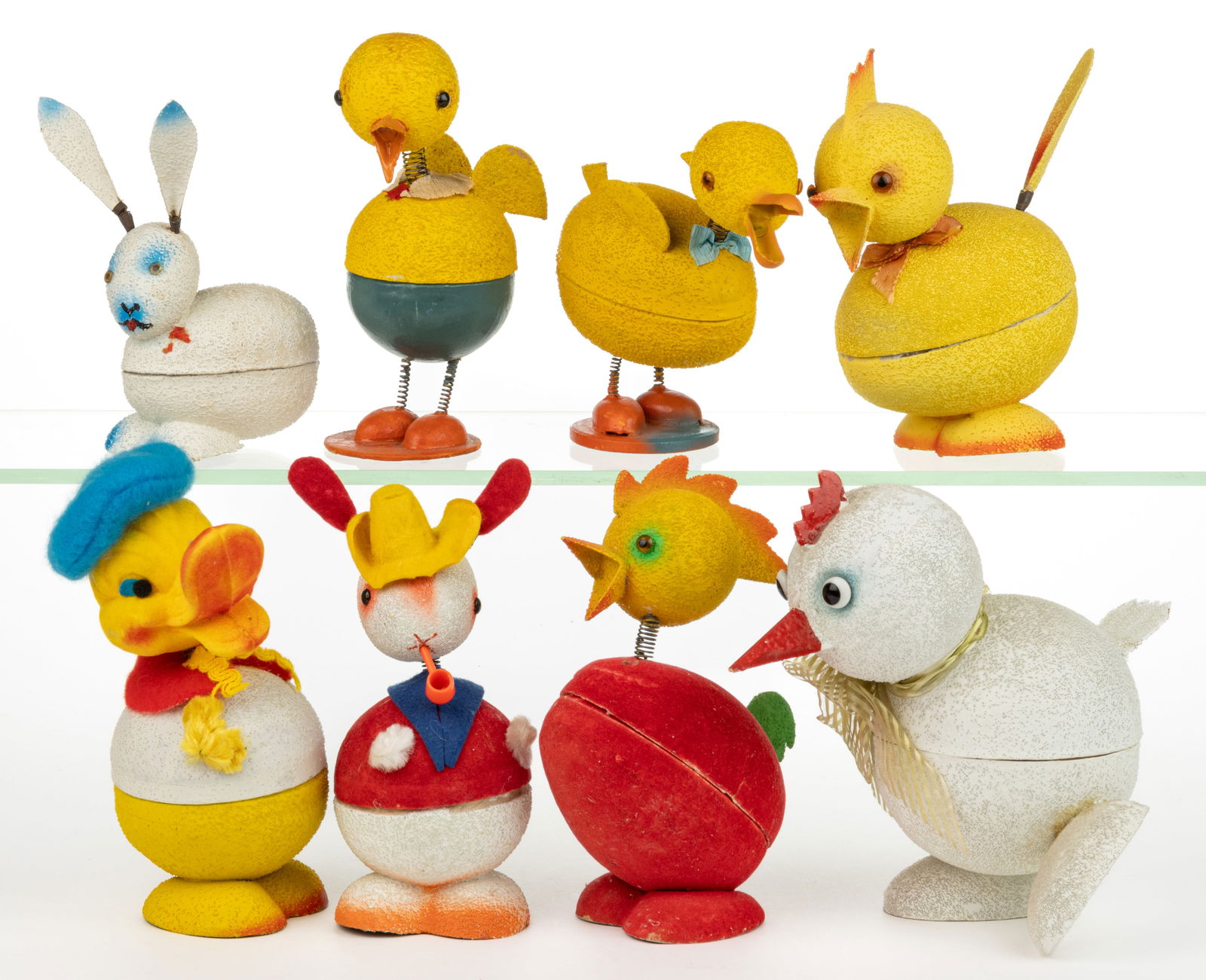 GERMAN EASTER CANDY CONTAINERS, LOT OF EIGHT (1 of 1)