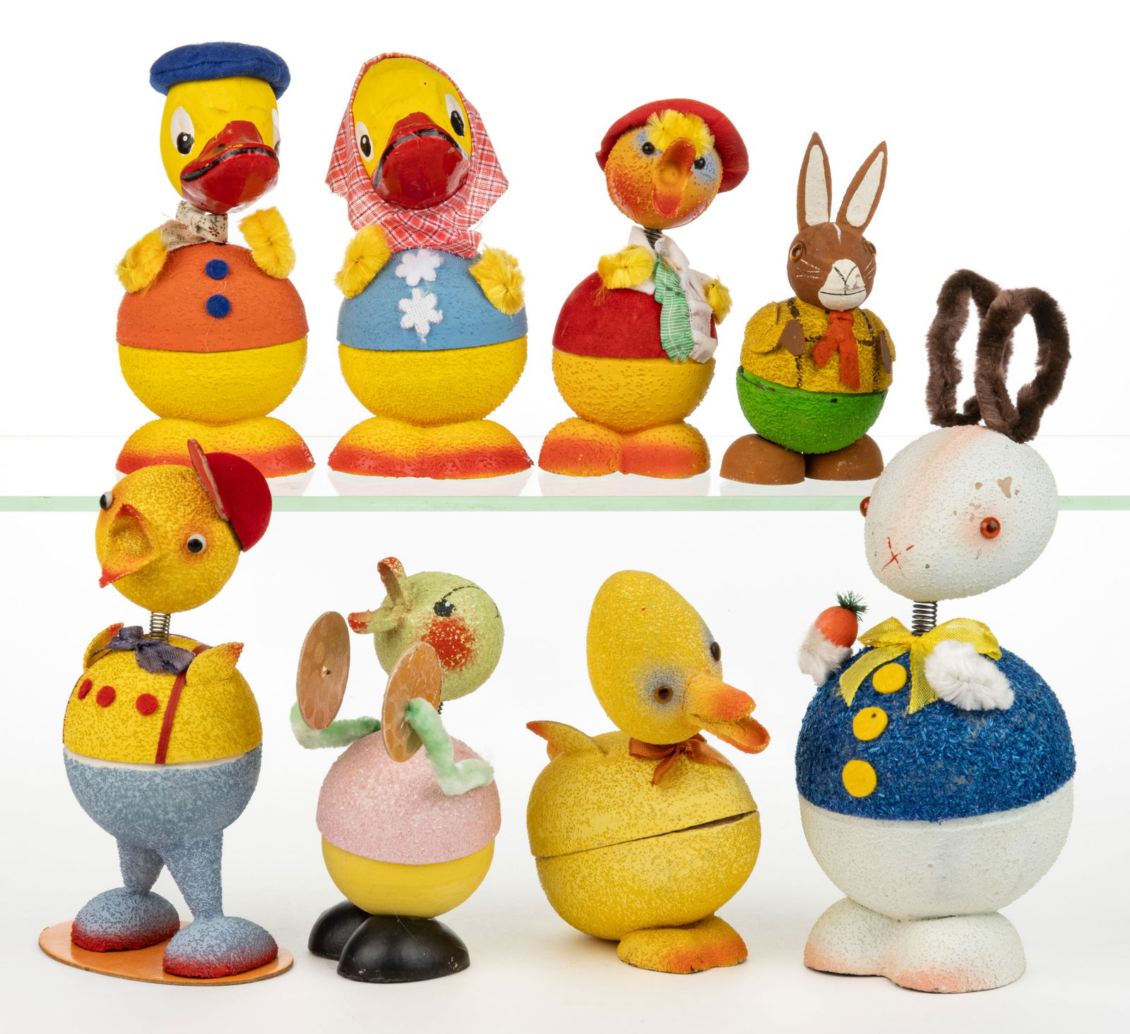 GERMAN EASTER CANDY CONTAINERS, LOT OF EIGHT (1 of 1)