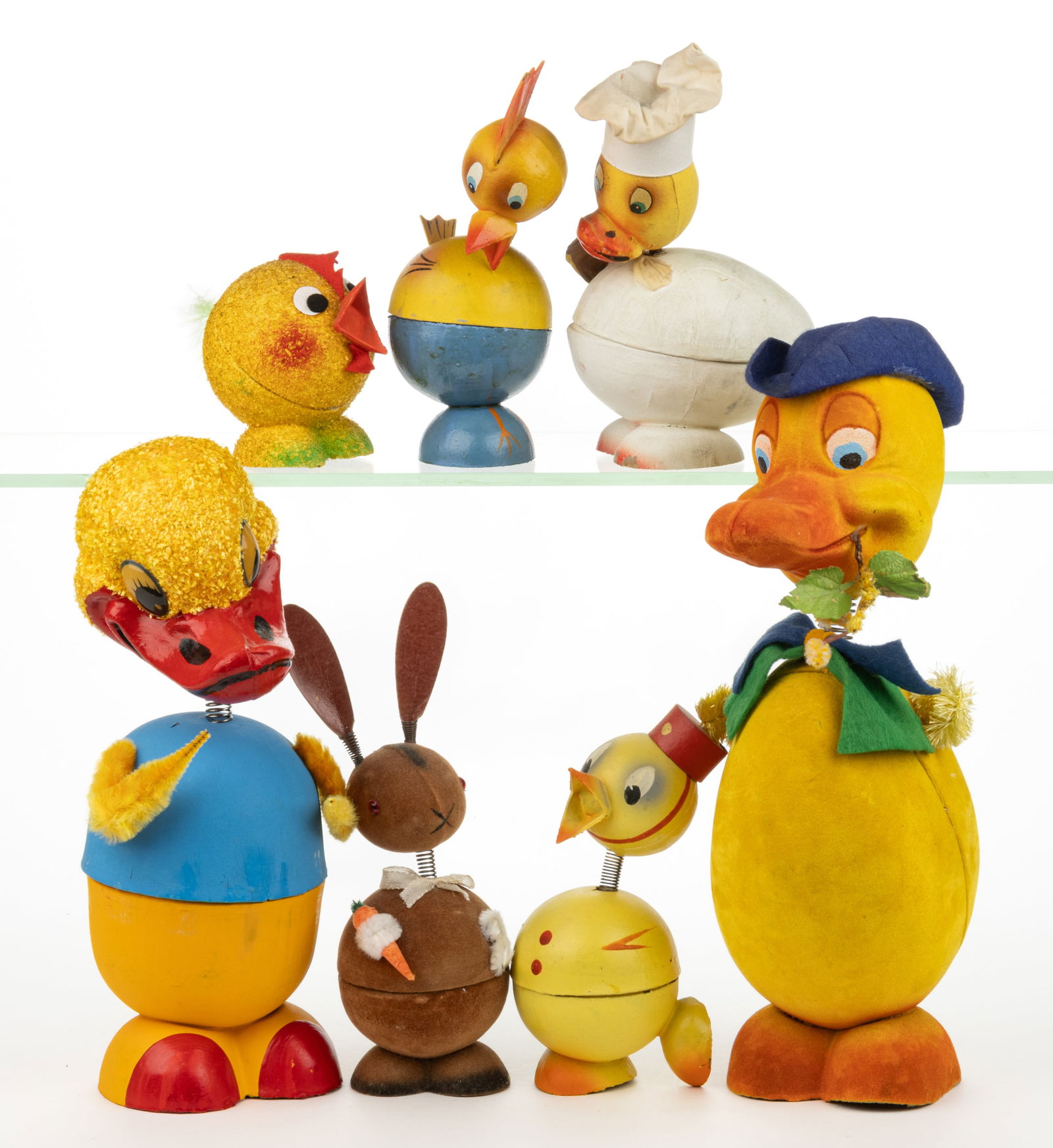 GERMAN EASTER CANDY CONTAINERS, LOT OF SEVEN (1 of 1)