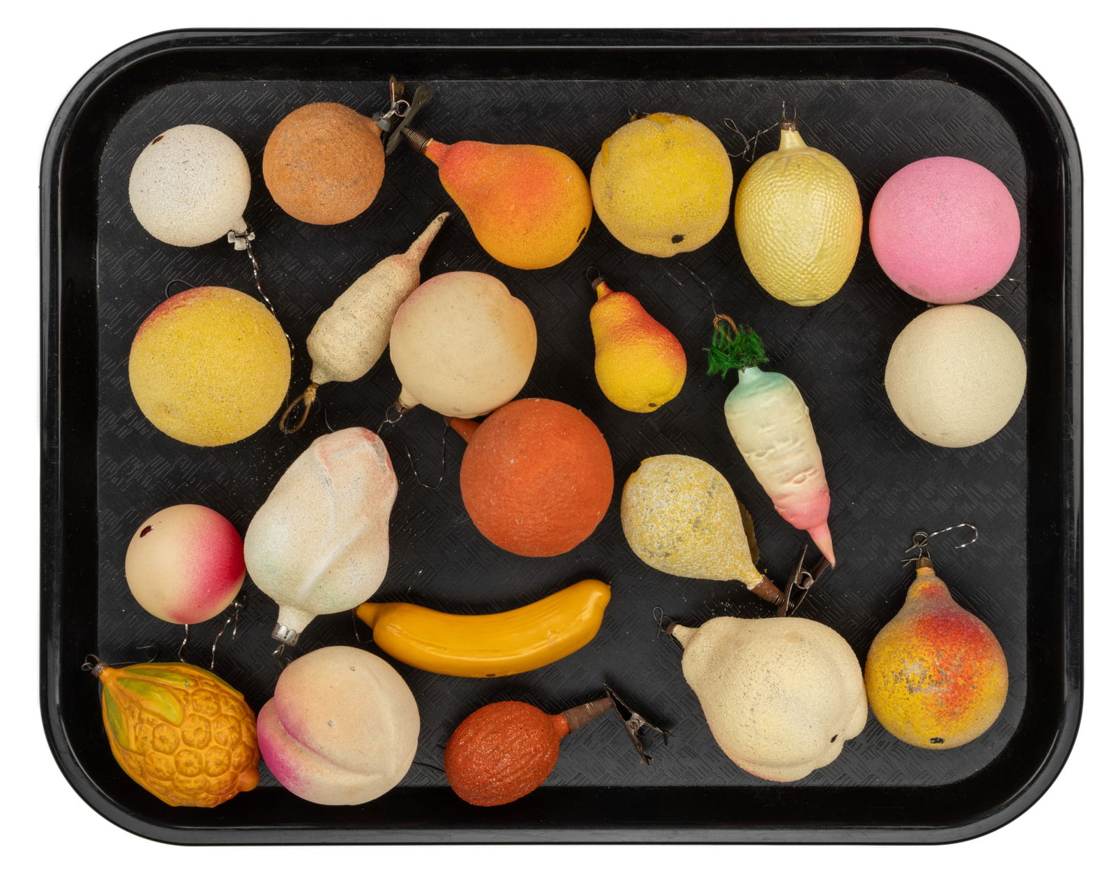 GERMAN BLOWN-GLASS FIGURAL CHRISTMAS ORNAMENTS, LOT OF 22 (1 of 1)