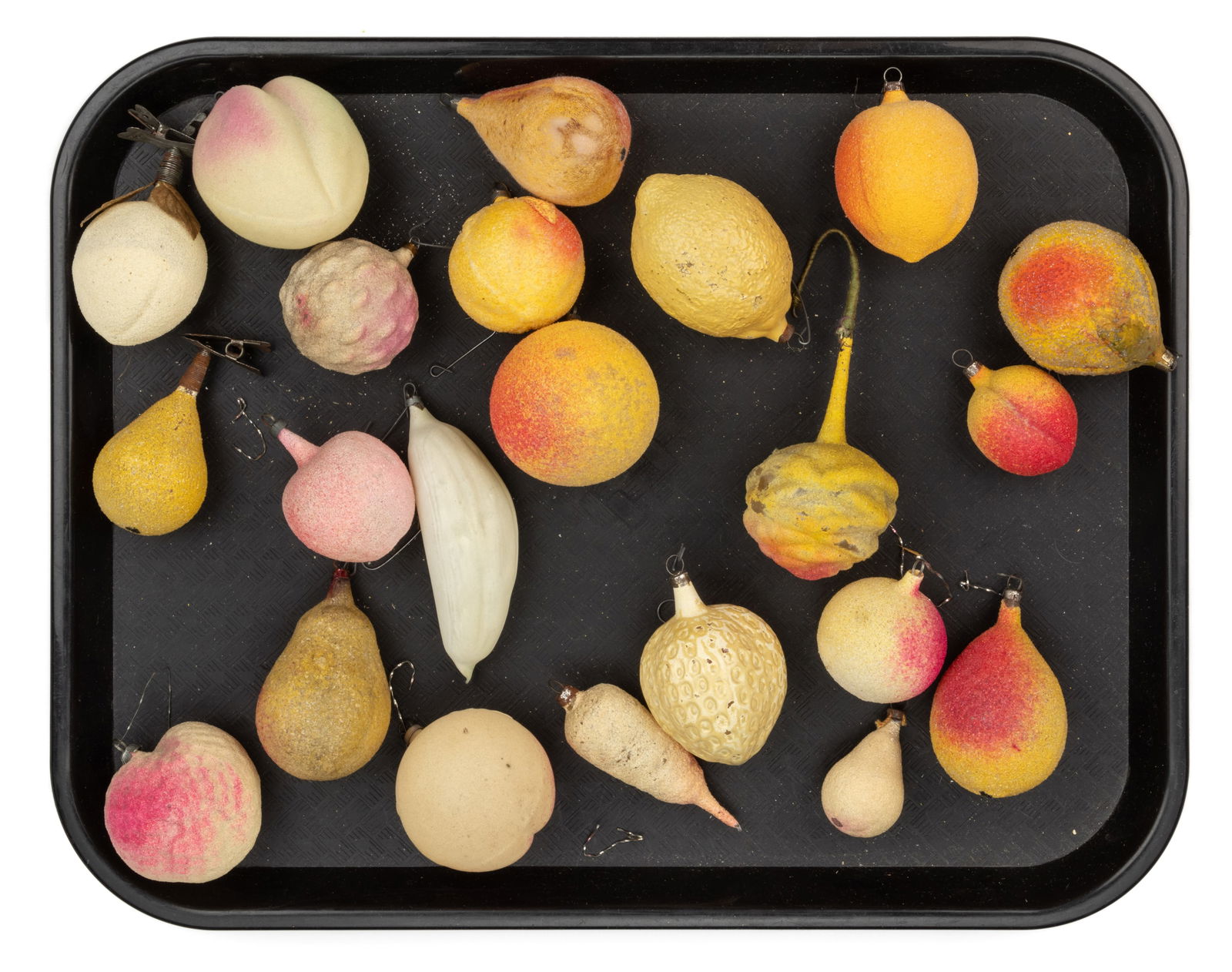 GERMAN BLOWN-GLASS FIGURAL CHRISTMAS ORNAMENTS, LOT OF 22 (1 of 1)