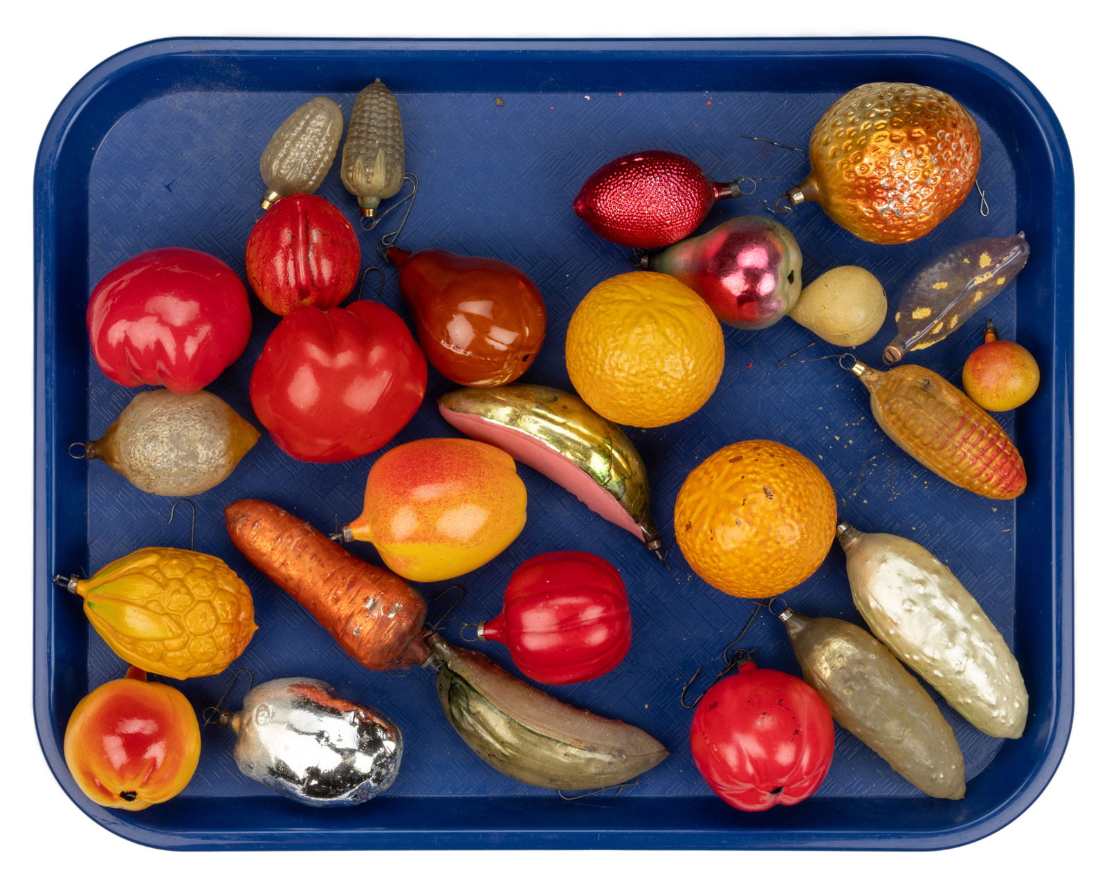 GERMAN BLOWN-GLASS FIGURAL CHRISTMAS ORNAMENTS, LOT OF 27 (1 of 1)