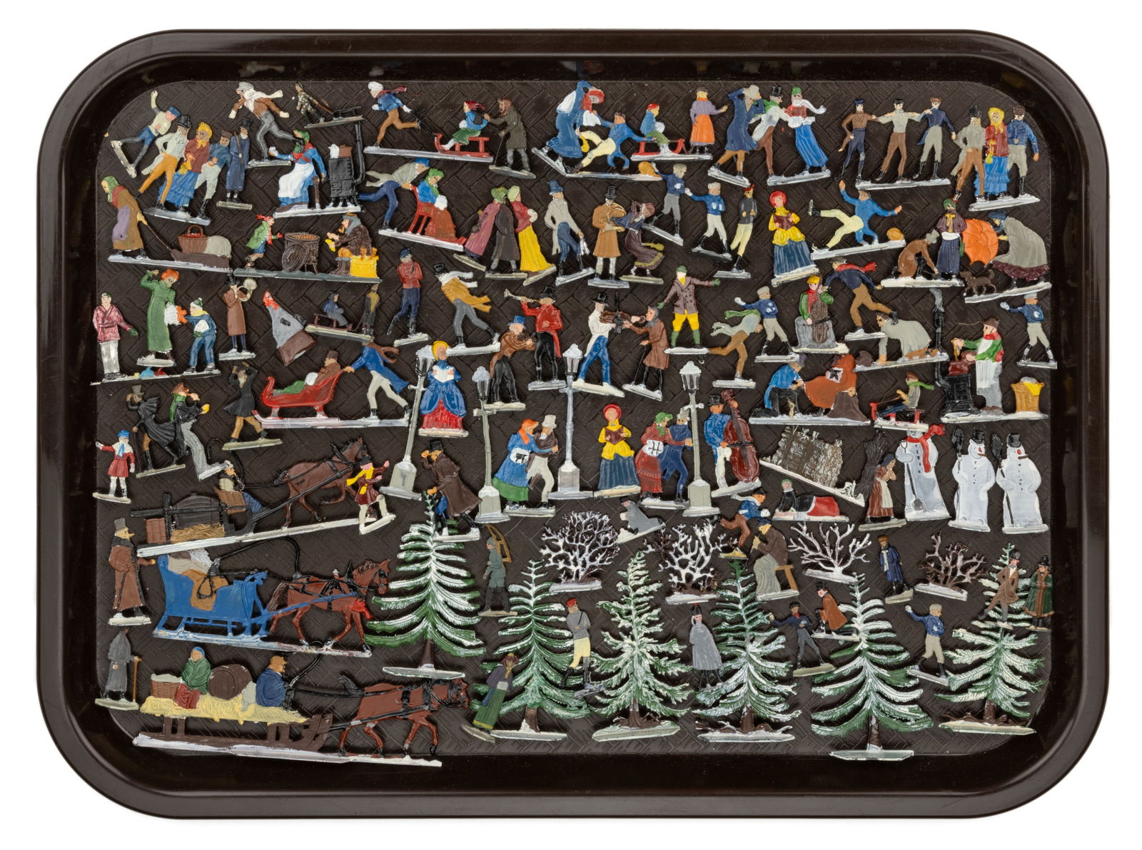 GERMAN HANS HEINRICHSEN FLAT LEAD FIGURES, UNCOUNTED LOT (1 of 1)