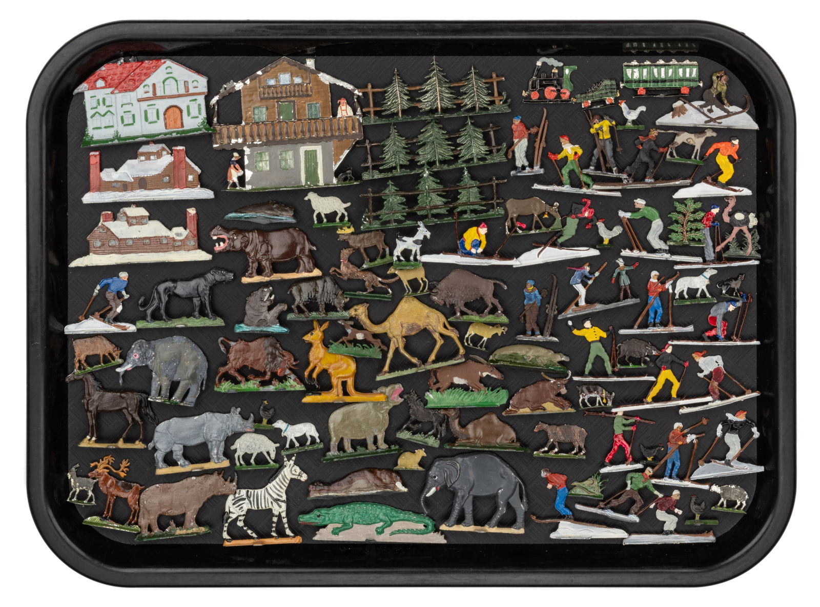 GERMAN HANS HEINRICHSEN AND OTHER FLAT LEAD FIGURES, UNCOUNTED LOT (1 of 1)