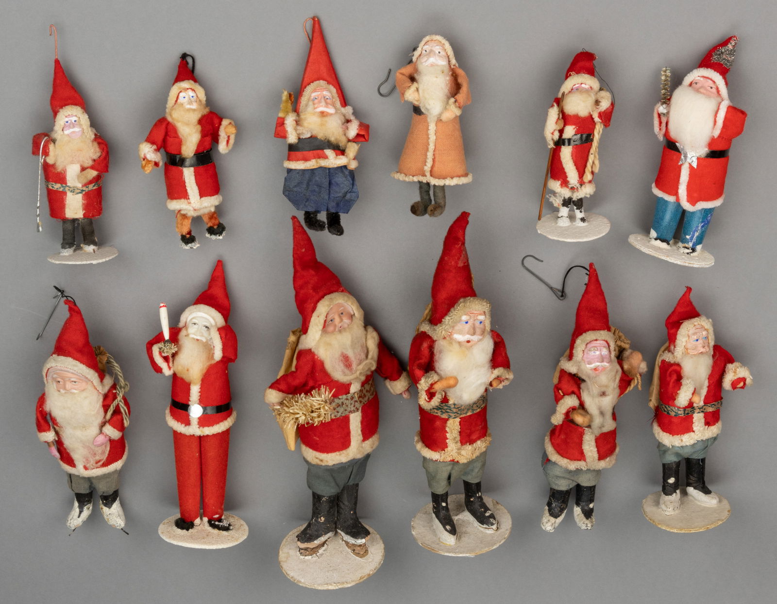 JAPANESE SANTA CLAUS FIGURES, LOT OF 12 (1 of 1)