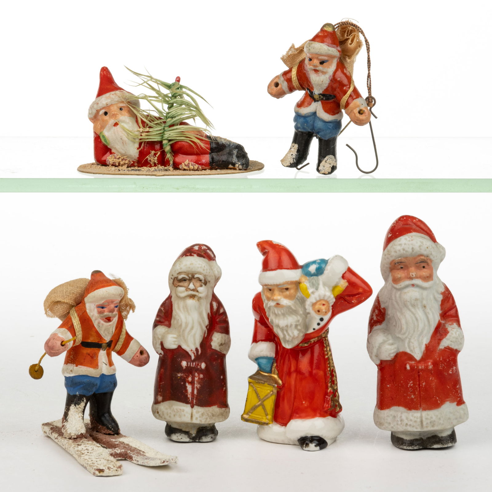 GERMAN AND JAPANESE SNOW BABY-TYPE BISQUE FIGURES, LOT OF SIX (1 of 1)