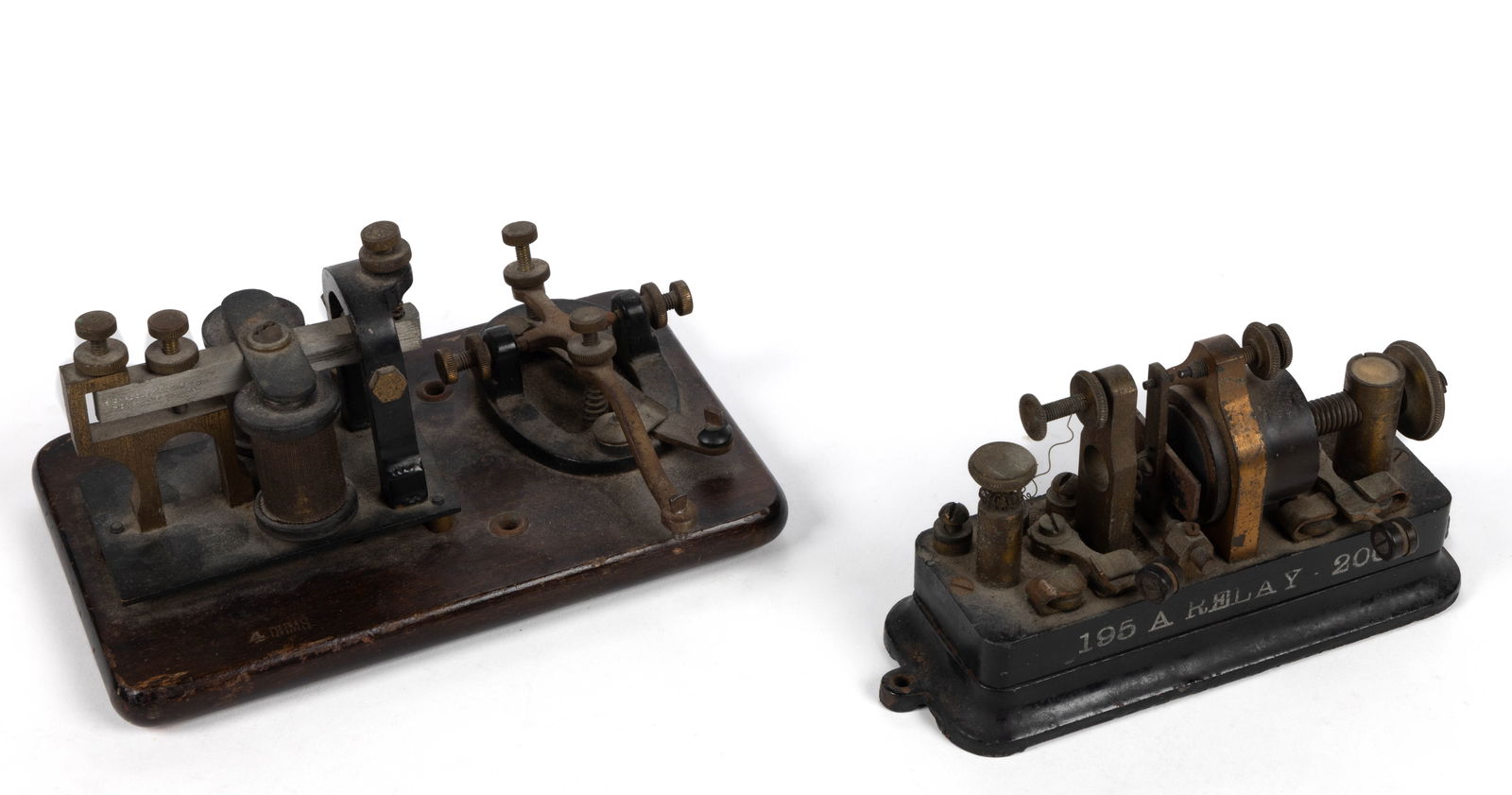 ASSORTED MANUFACTURERS TELEGRAPH INSTRUMENTS / EQUIPMENT, LOT OF TWO (1 of 2)