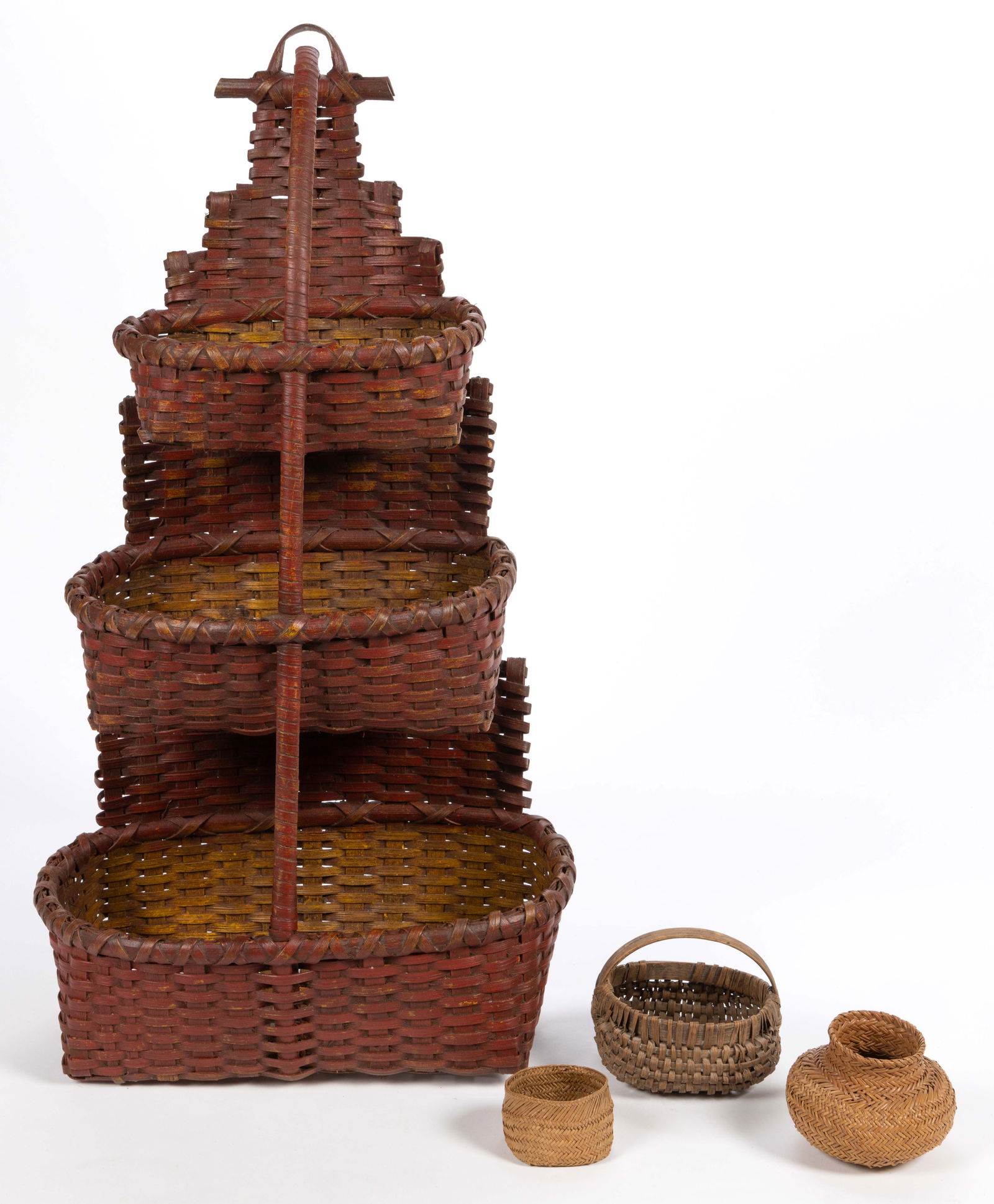 ASSORTED AMERICAN BASKETS, LOT OF FOUR (1 of 6)