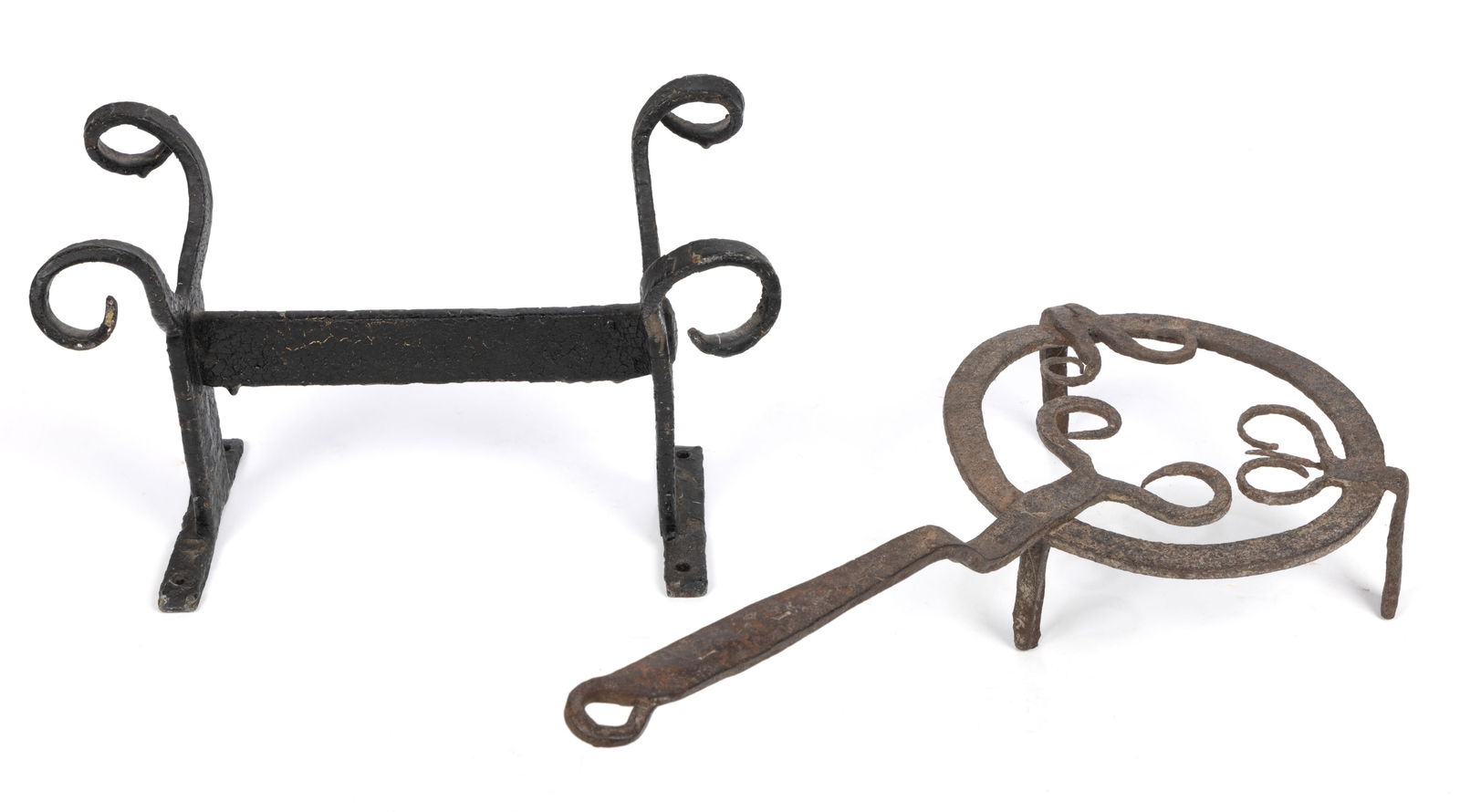 AMERICAN WROUGHT-IRON ARTICLES, LOT OF TWO (1 of 3)