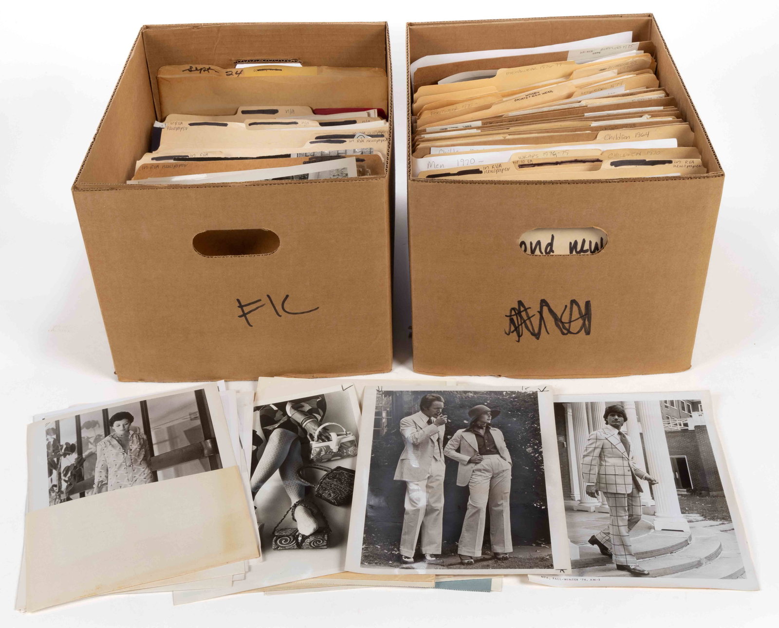 VINTAGE FASHION GLOSSY PHOTOS, UNCOUNTED LOT (1 of 1)