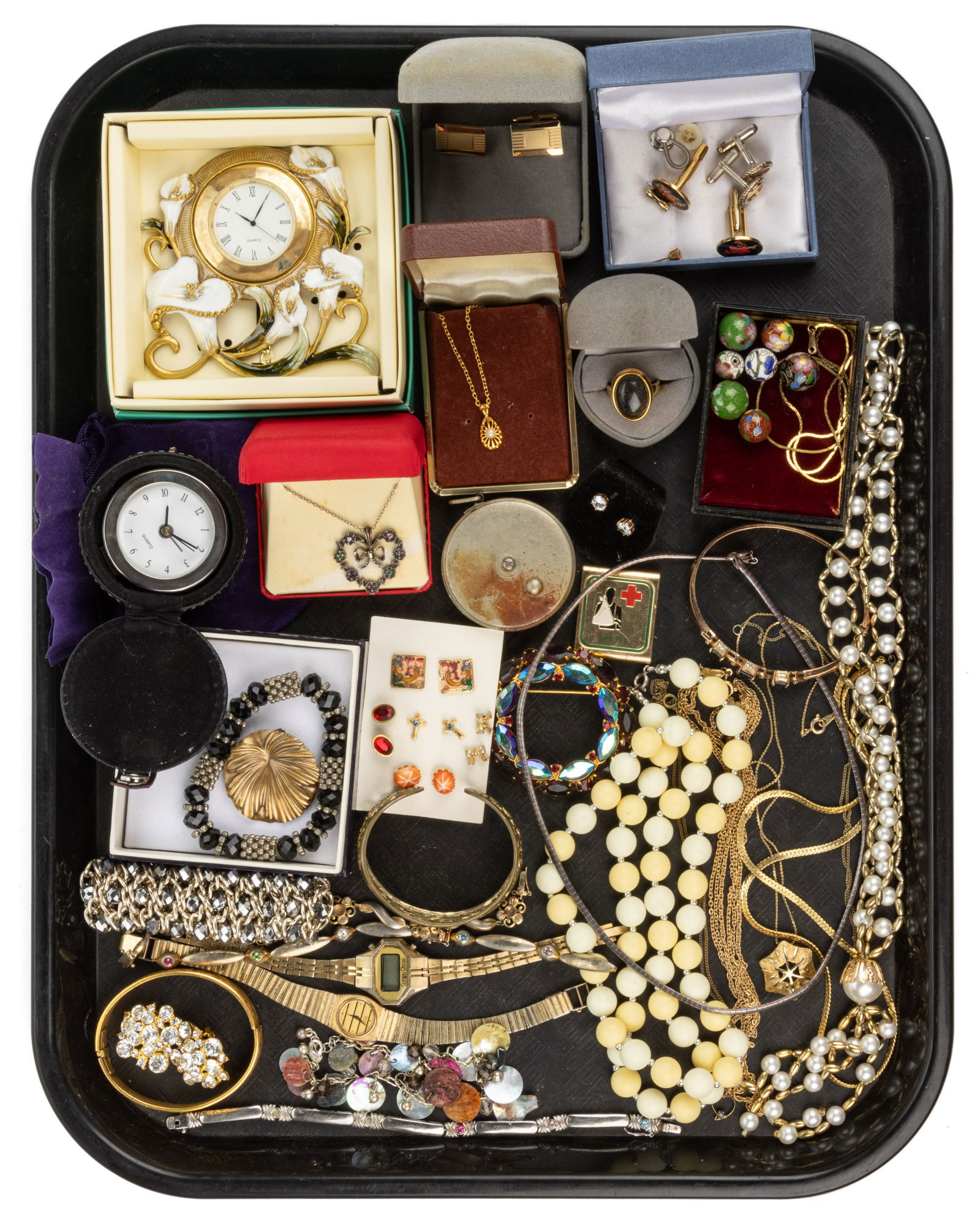 VINTAGE / CONTEMPORARY COSTUME JEWELRY AND OTHER ARTICLES, UNCOUNTED LOT (1 of 1)