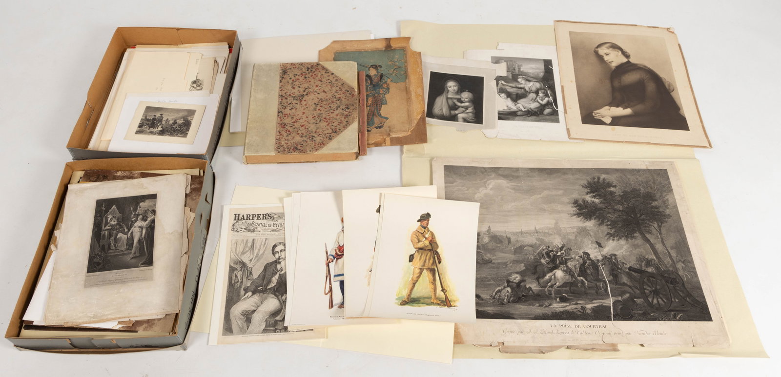 ASSORTED 19TH & 20TH CENTURY PRINTS, LARGE UNCOUNTED LOT (1 of 4)