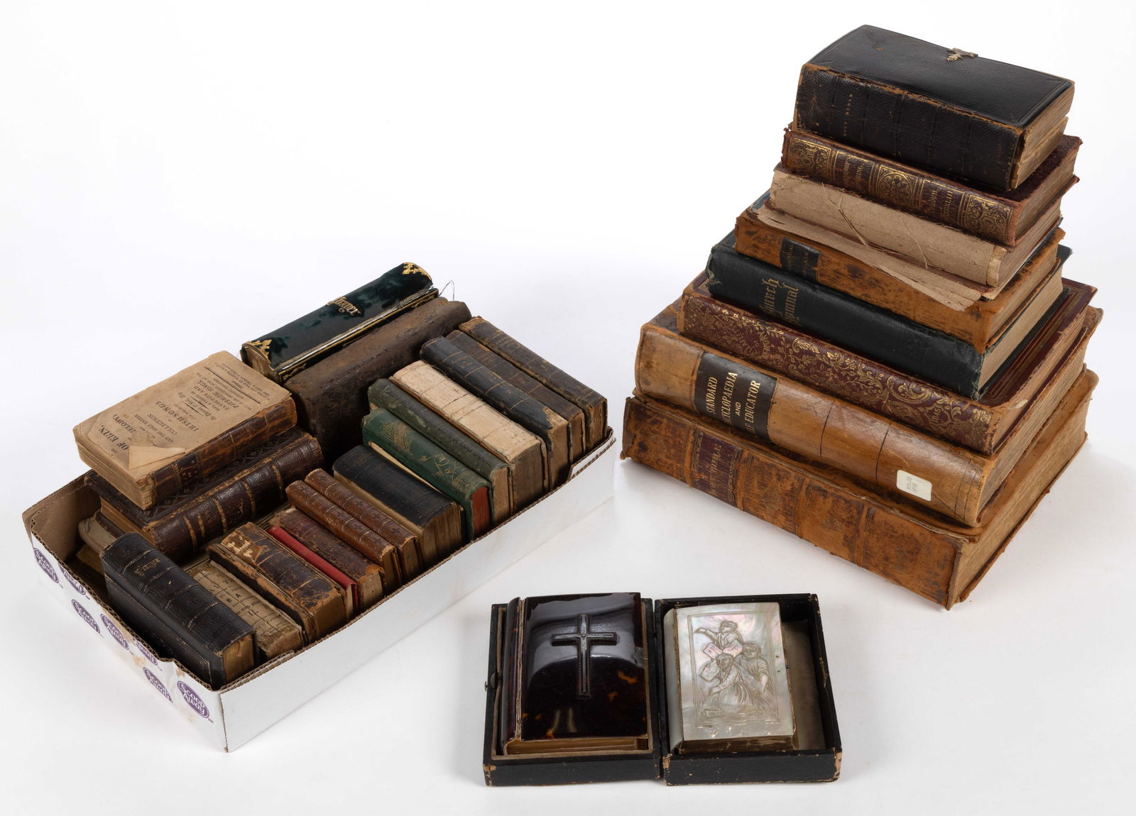 ANTIQUARIAN RELIGIOUS AND OTHER VOLUMES, UNCOUNTED LOT (1 of 1)