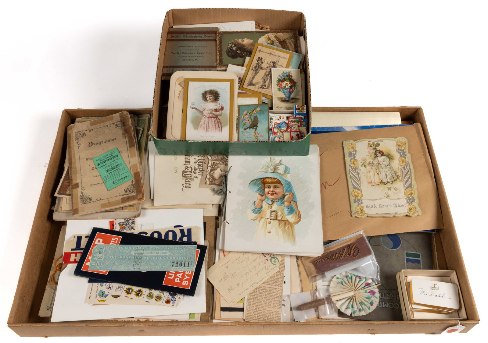 ASSORTED EPHEMERA AND OTHER PRINTED MATERIALS, UNCOUNTED LOT (1 of 1)