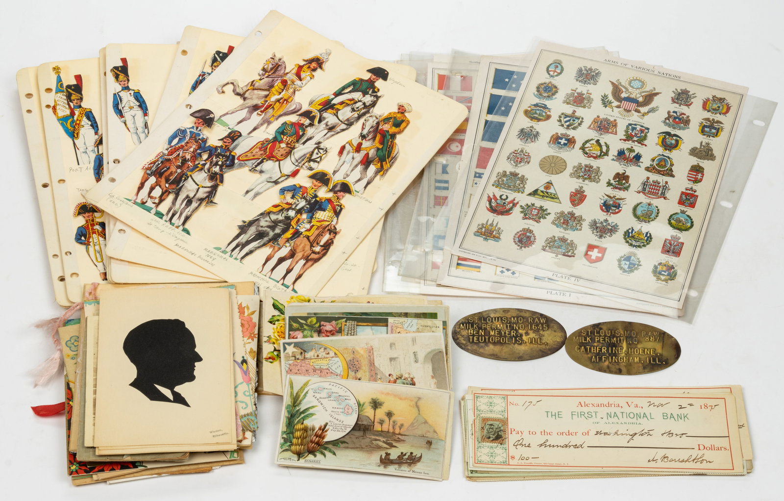 ASSORTED EPHEMERA AND OTHER ARTICLES, UNCOUNTED LOT (1 of 1)