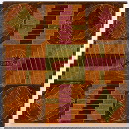 AMERICAN FOLK ART PAINTED SLATE GAMEBOARD