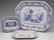 597: STAFFORDSHIRE SCENIC TRANSFERWARE PLATTERS, LOT OF