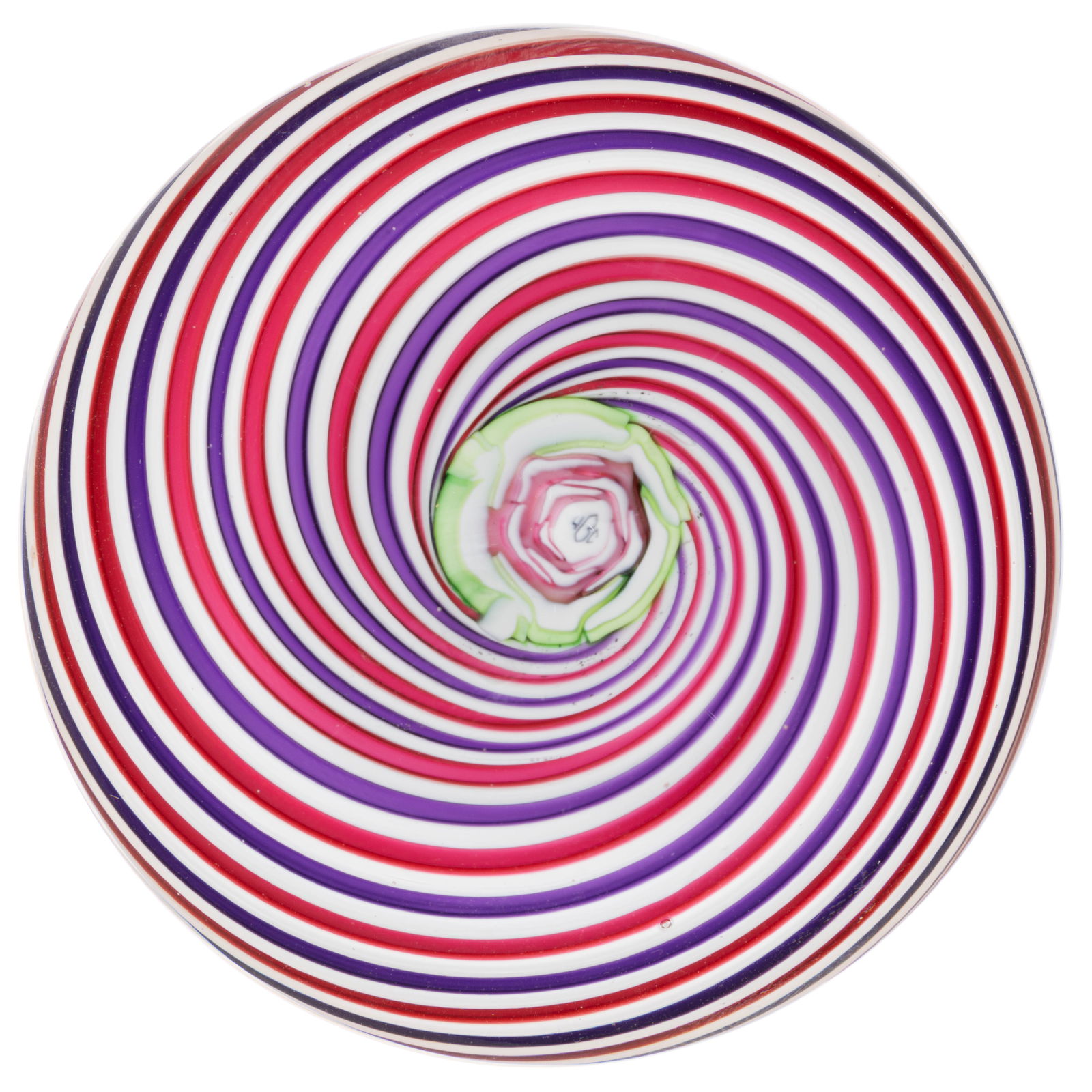 CAPE COD GLASS WORK CLICHY SWIRL STUDIO ART GLASS PAPERWEIGHT (1 of 2)