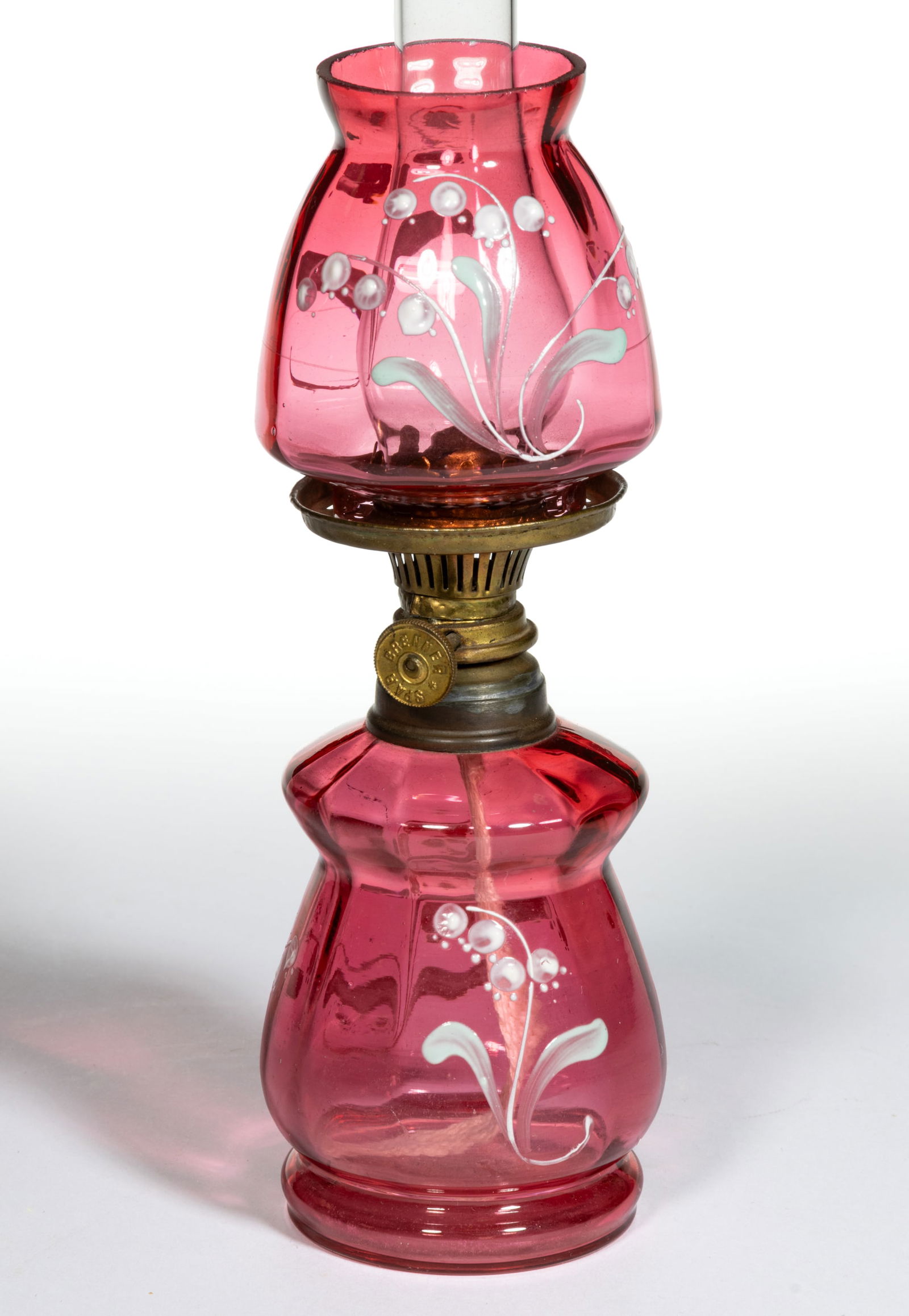 VICTORIAN DECORATED PANEL-OPTIC MINIATURE LAMP (1 of 1)