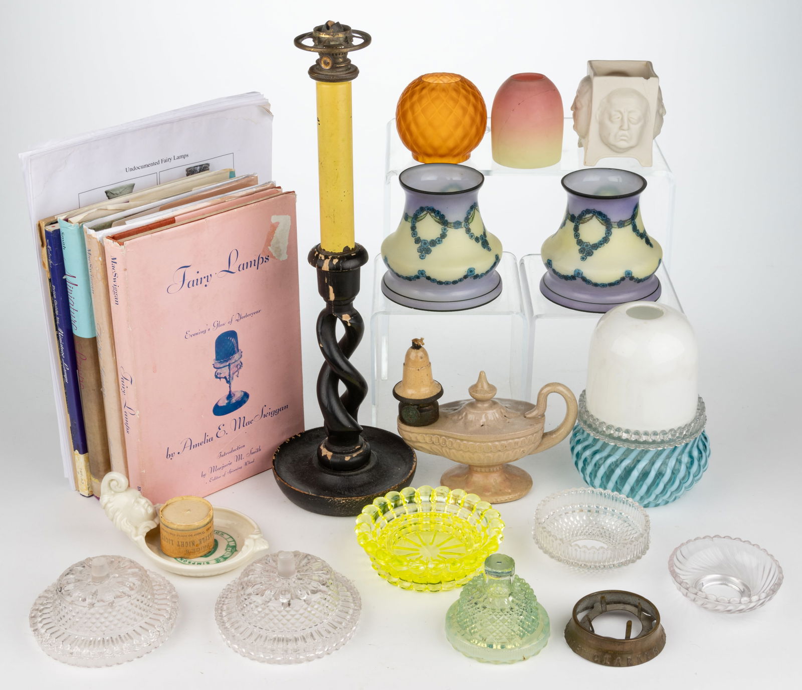 ASSORTED FAIRY LAMP PARTS AND RELATED ARTICLES, UNCOUNTED LOT (1 of 1)