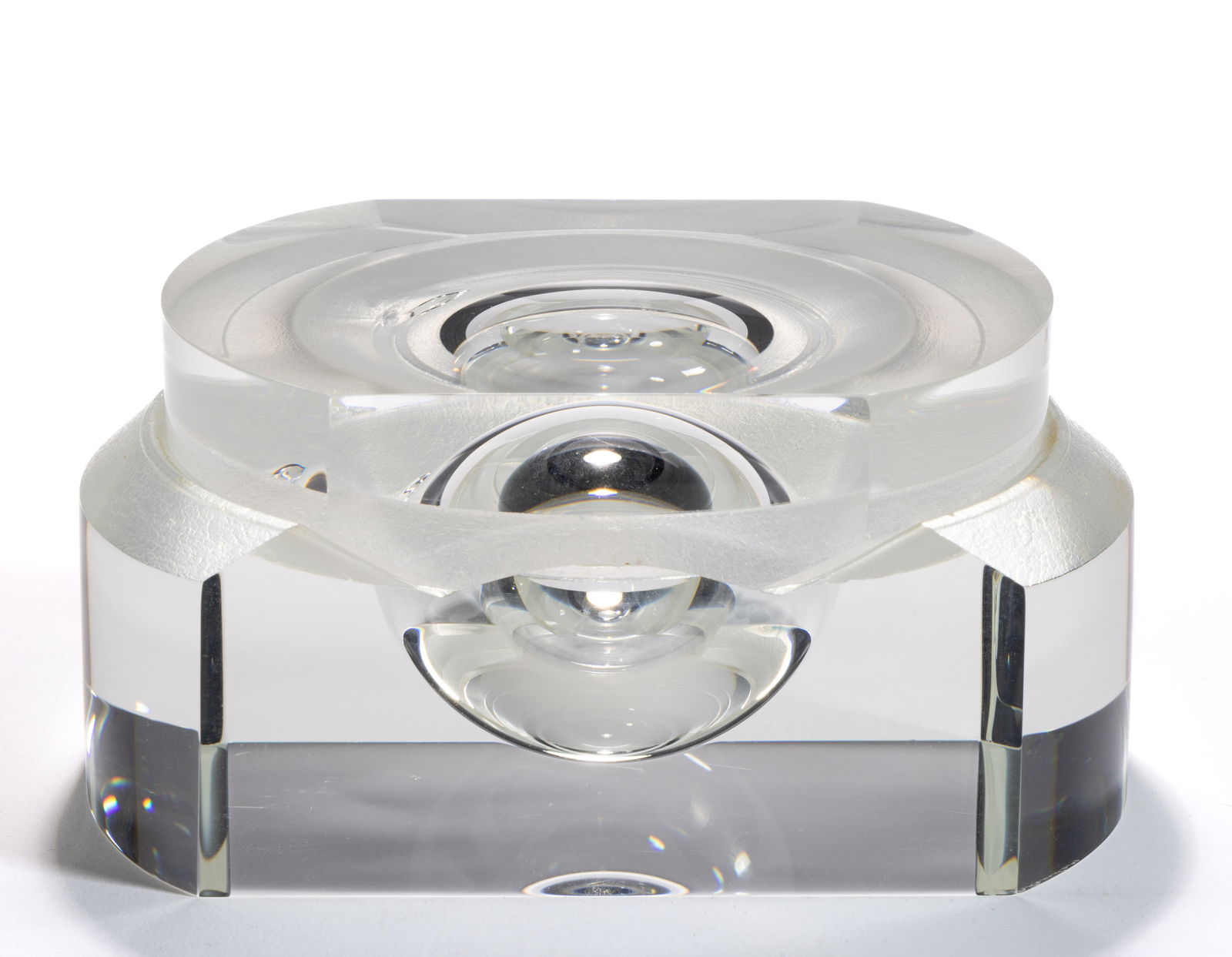 STEUBEN BOX OF ILLUSIONS CRYSTAL ART GLASS SCULPTURE (1 of 3)