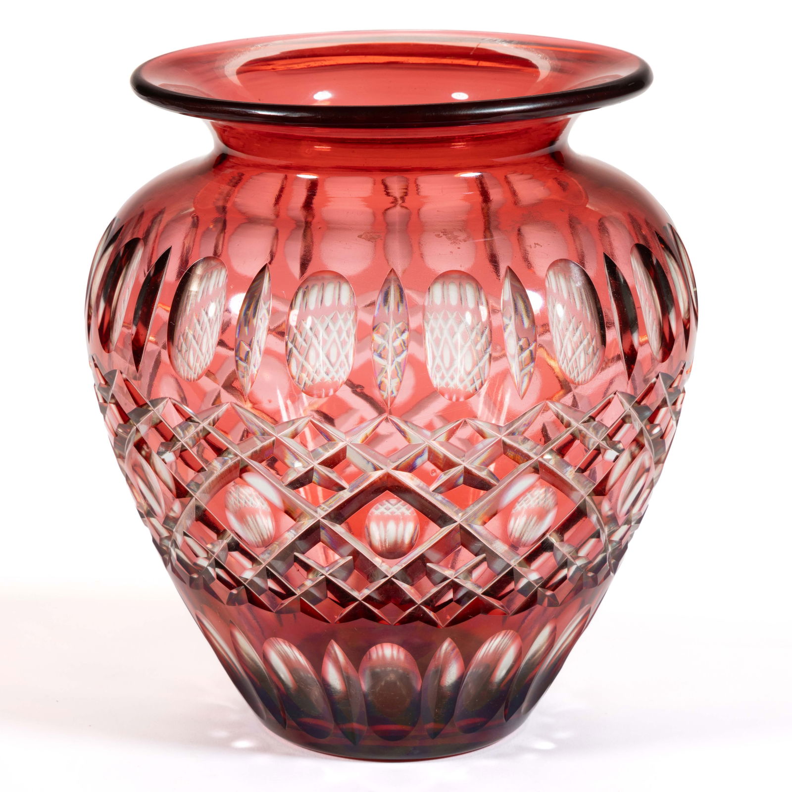 DURAND CUT-OVERLAY ART GLASS VASE (1 of 2)