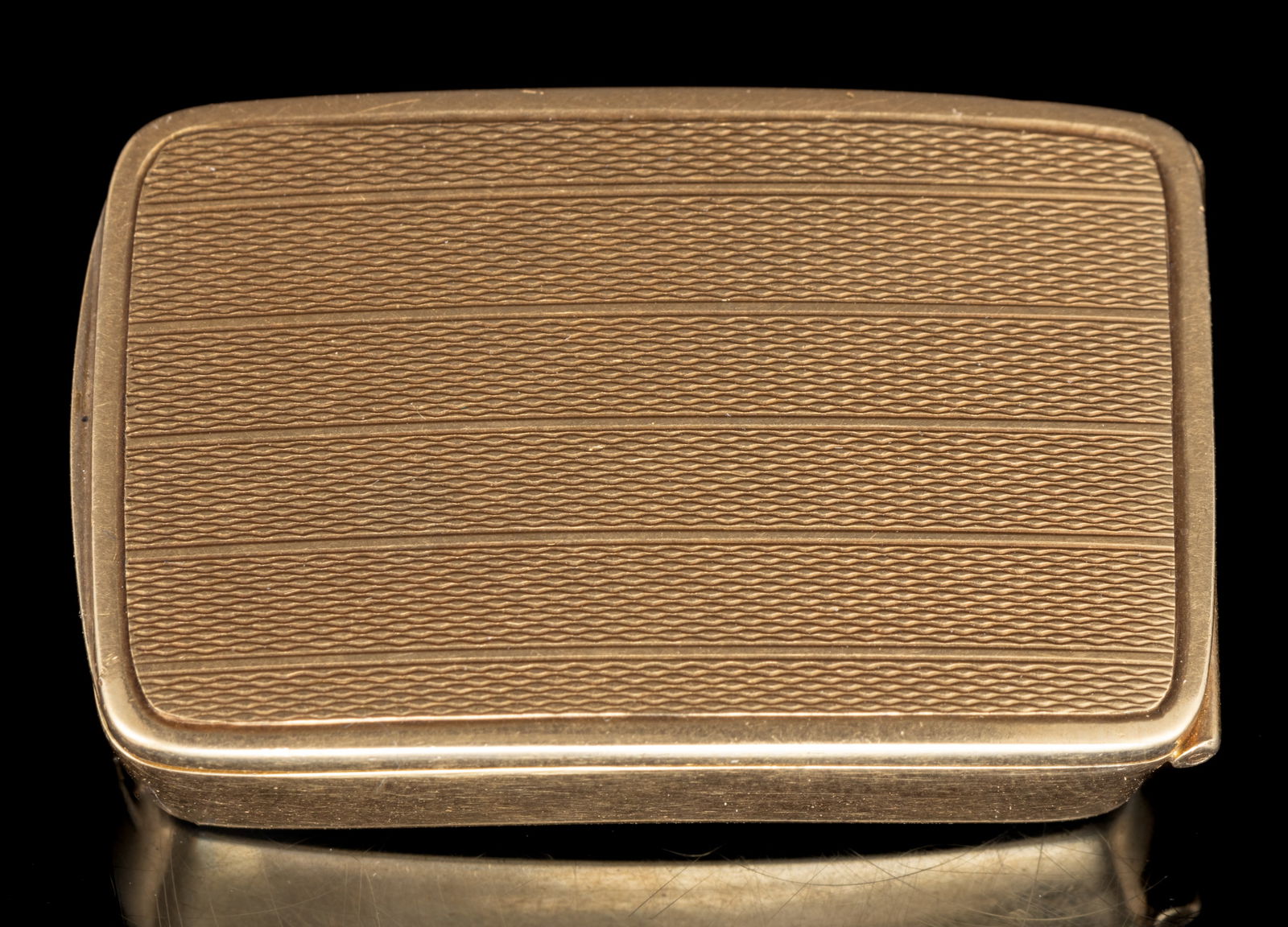 VINTAGE 14K YELLOW GOLD PILL BOX (1 of 1)