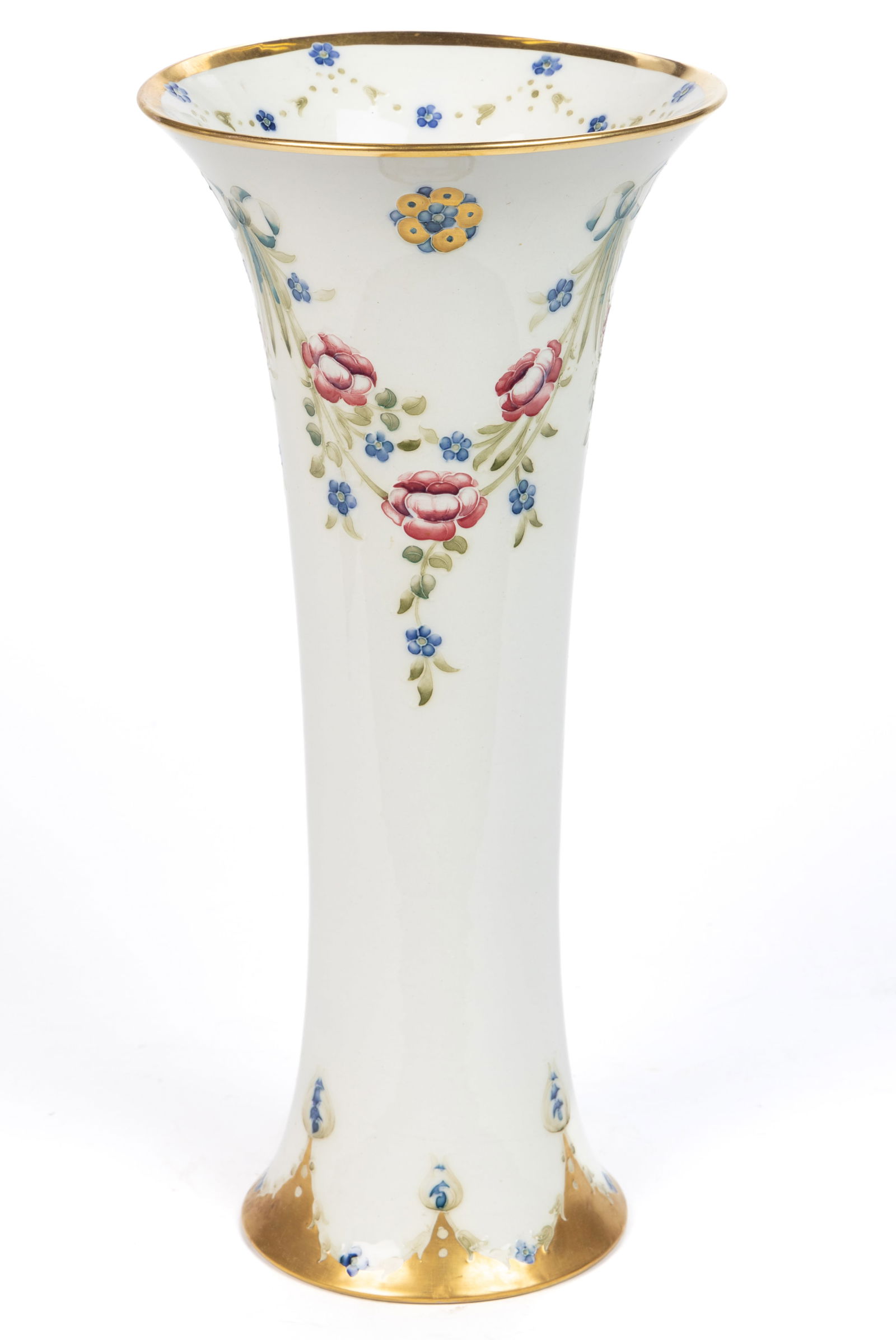 ENGLISH MOORCROFT / JAMES MACINTYRE ART POTTERY VASE (1 of 3)