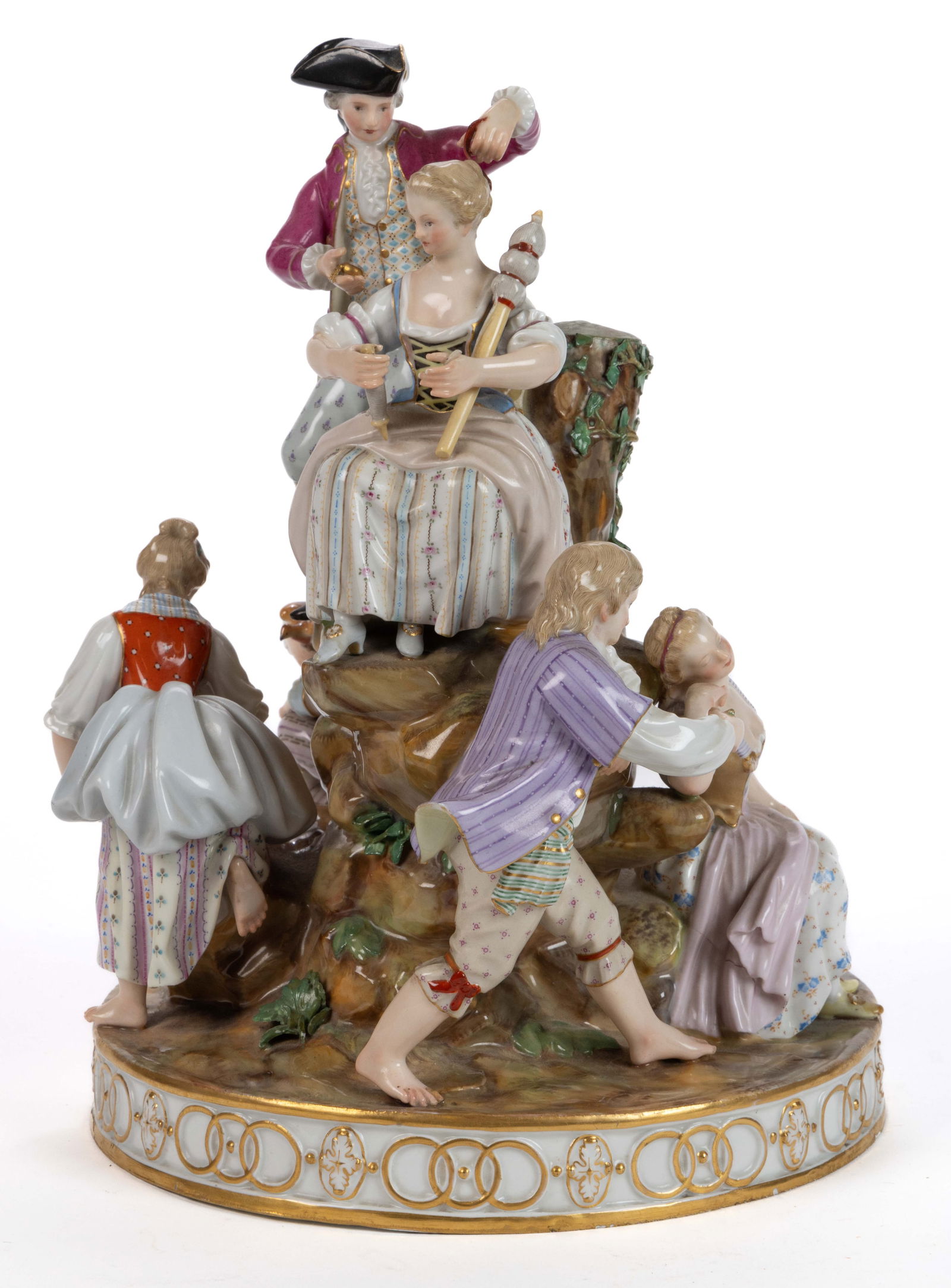 GERMAN MEISSEN PORCELAIN FIGURAL GROUP (1 of 5)