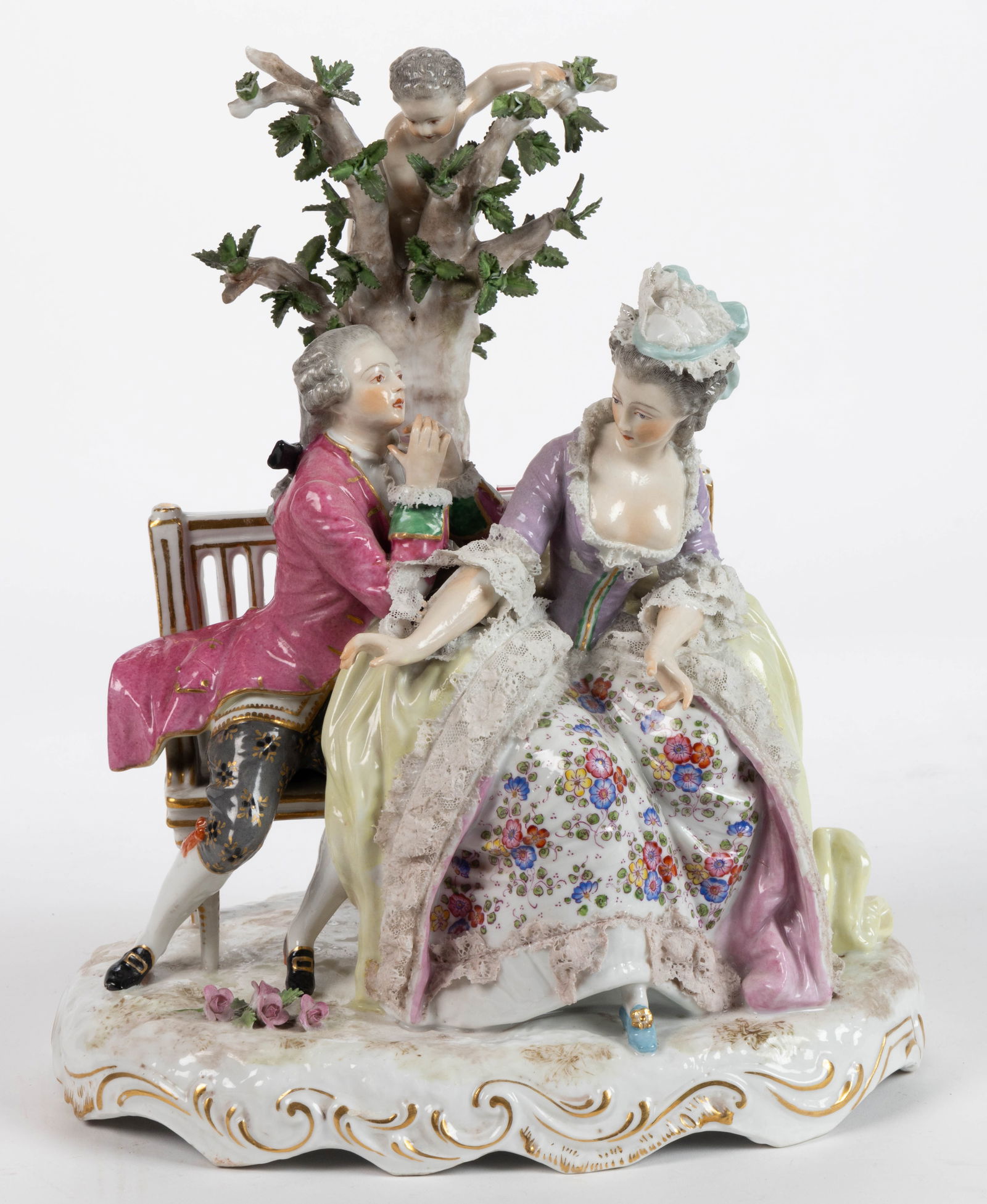 FRENCH SAMSON MEISSEN-STYLE PORCELAIN FIGURAL GROUP (1 of 5)