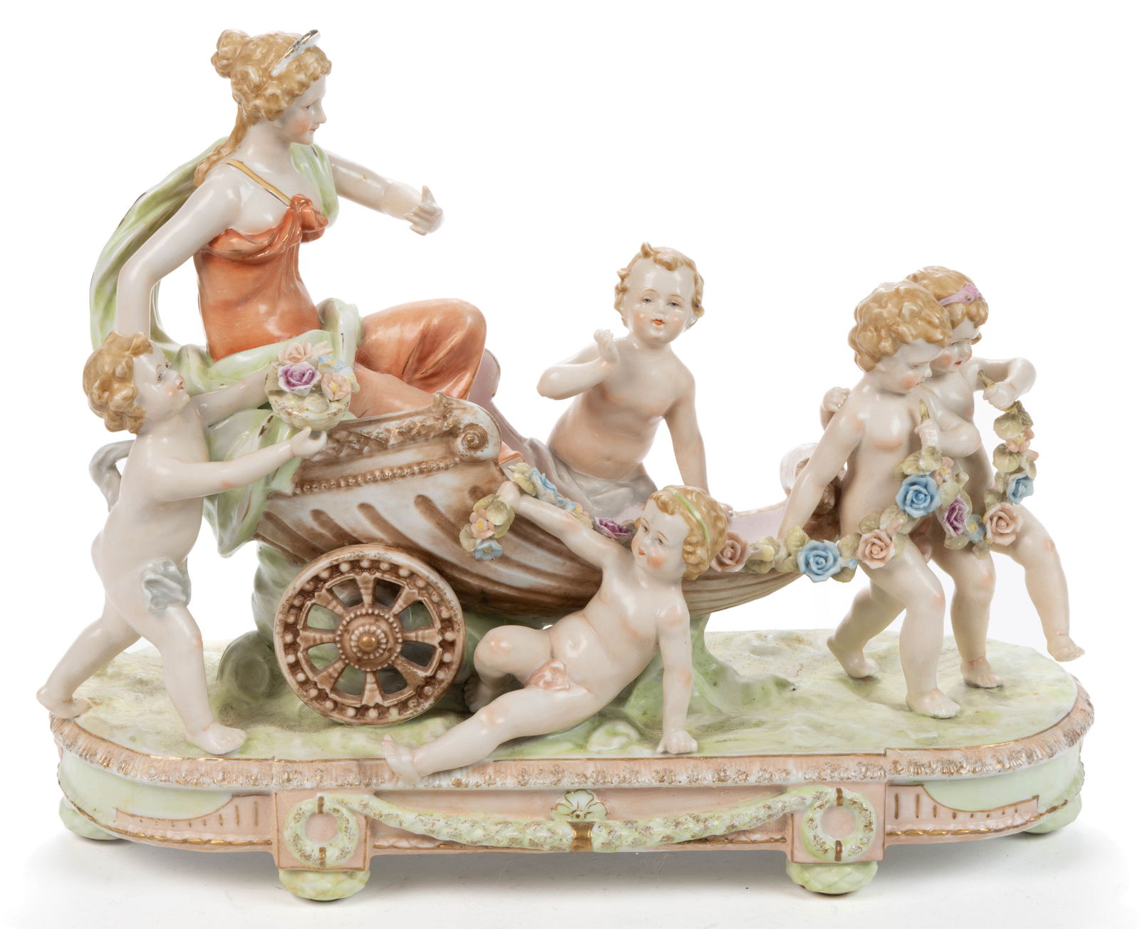 CONTINENTAL PORCELAIN FIGURAL GROUP (1 of 5)