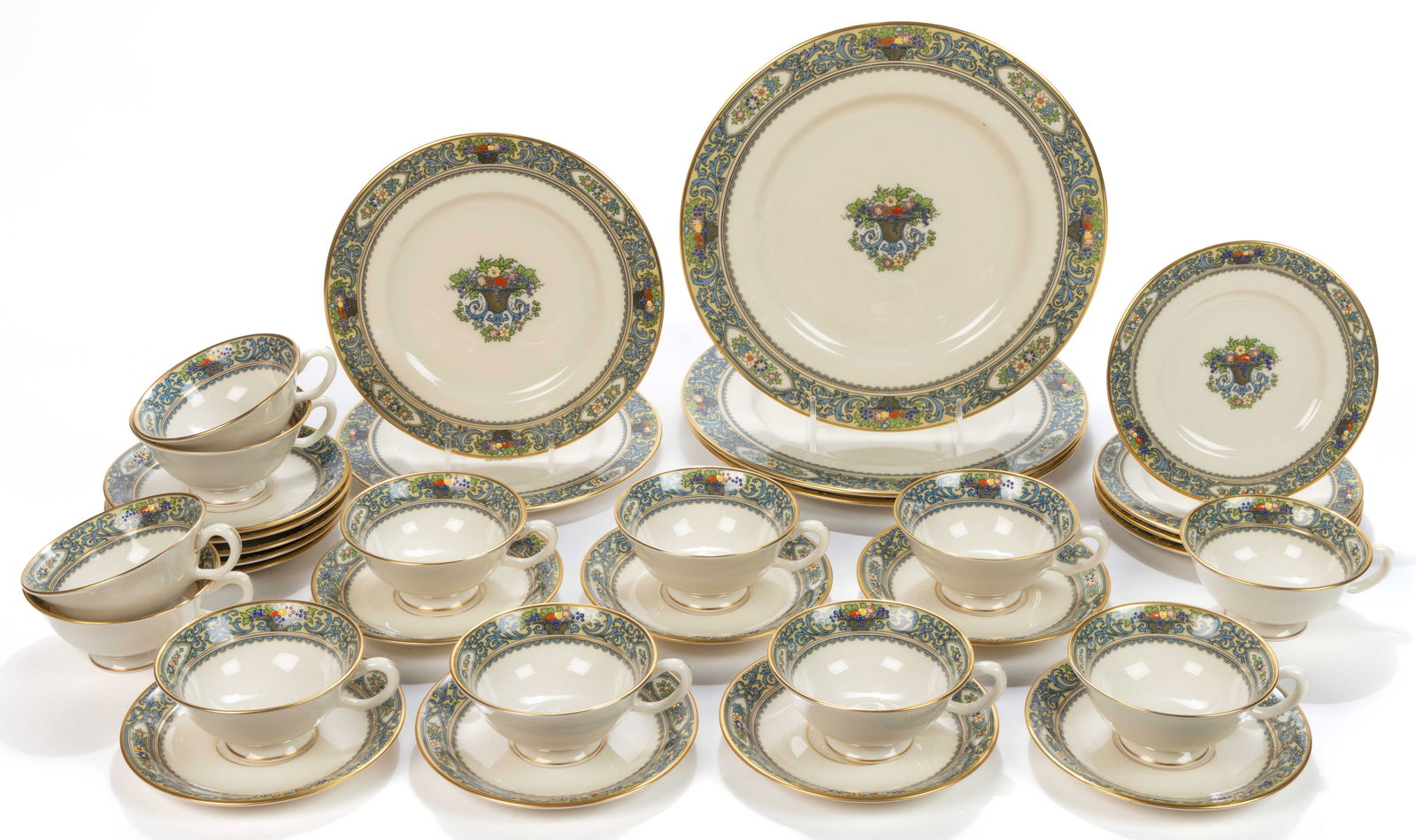 AMERICAN LENOX "AUTUMN" 33-PIECE TABLE SET (1 of 1)