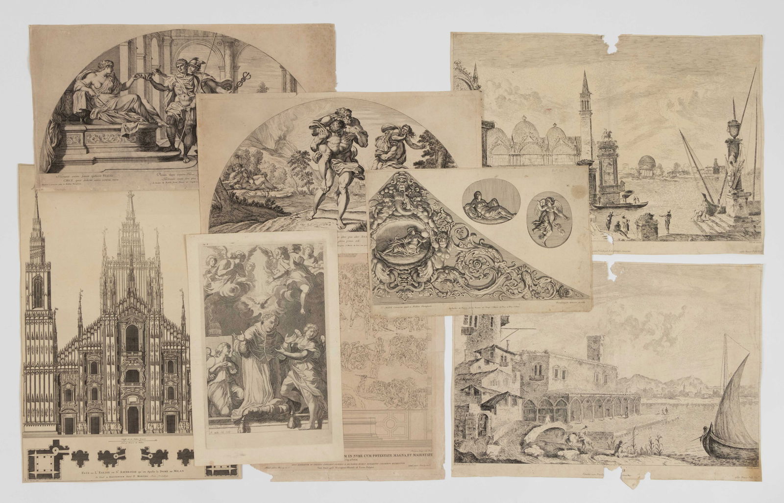 ASSORTED ITALIAN (17TH /18TH CENTURY) PRINTS, LOT OF EIGHT (1 of 7)