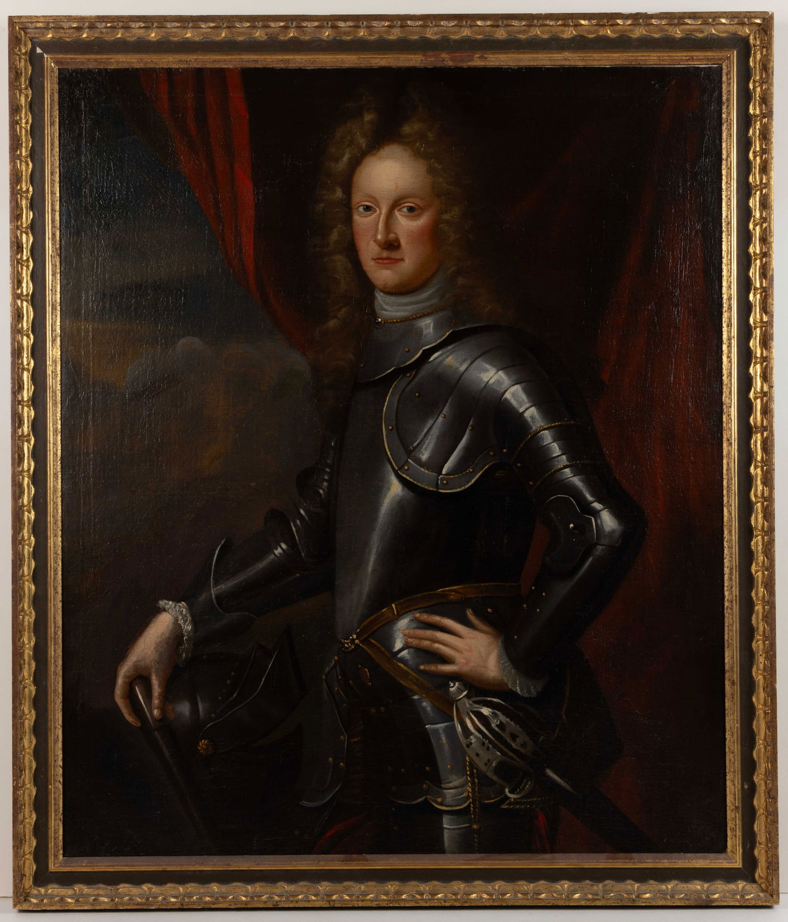 BRITISH SCHOOL (17TH CENTURY) PORTRAIT OF A GENTLEMAN IN ARMOR (1 of 6)