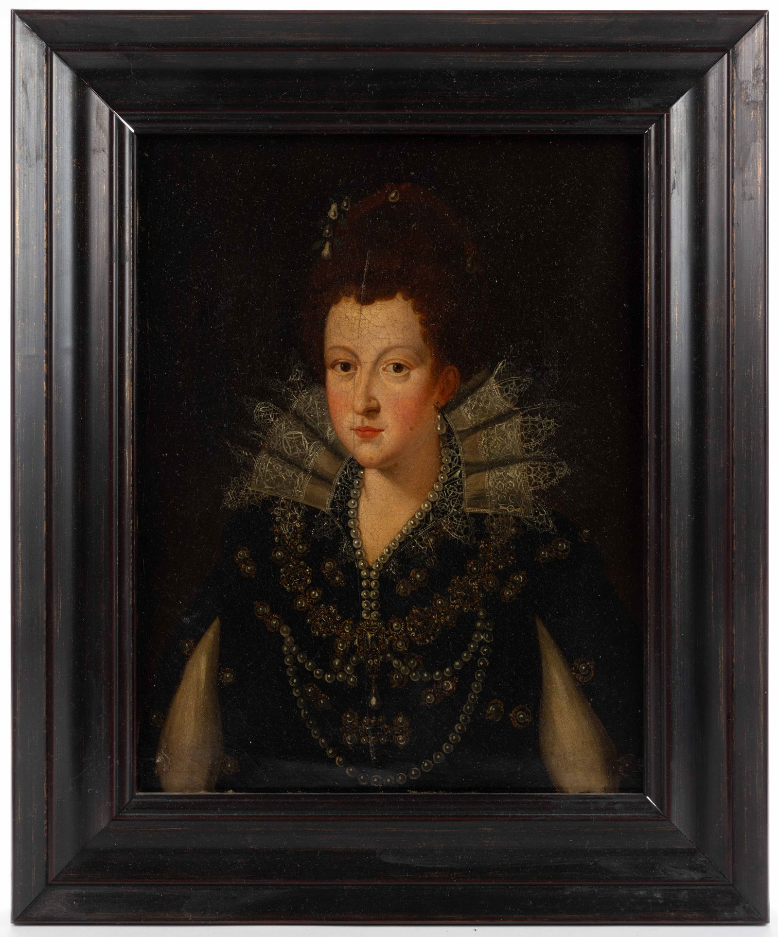 CONTINENTAL SCHOOL (19TH CENTURY) OLD MASTER-STYLE PORTRAIT OF A WOMAN (1 of 5)