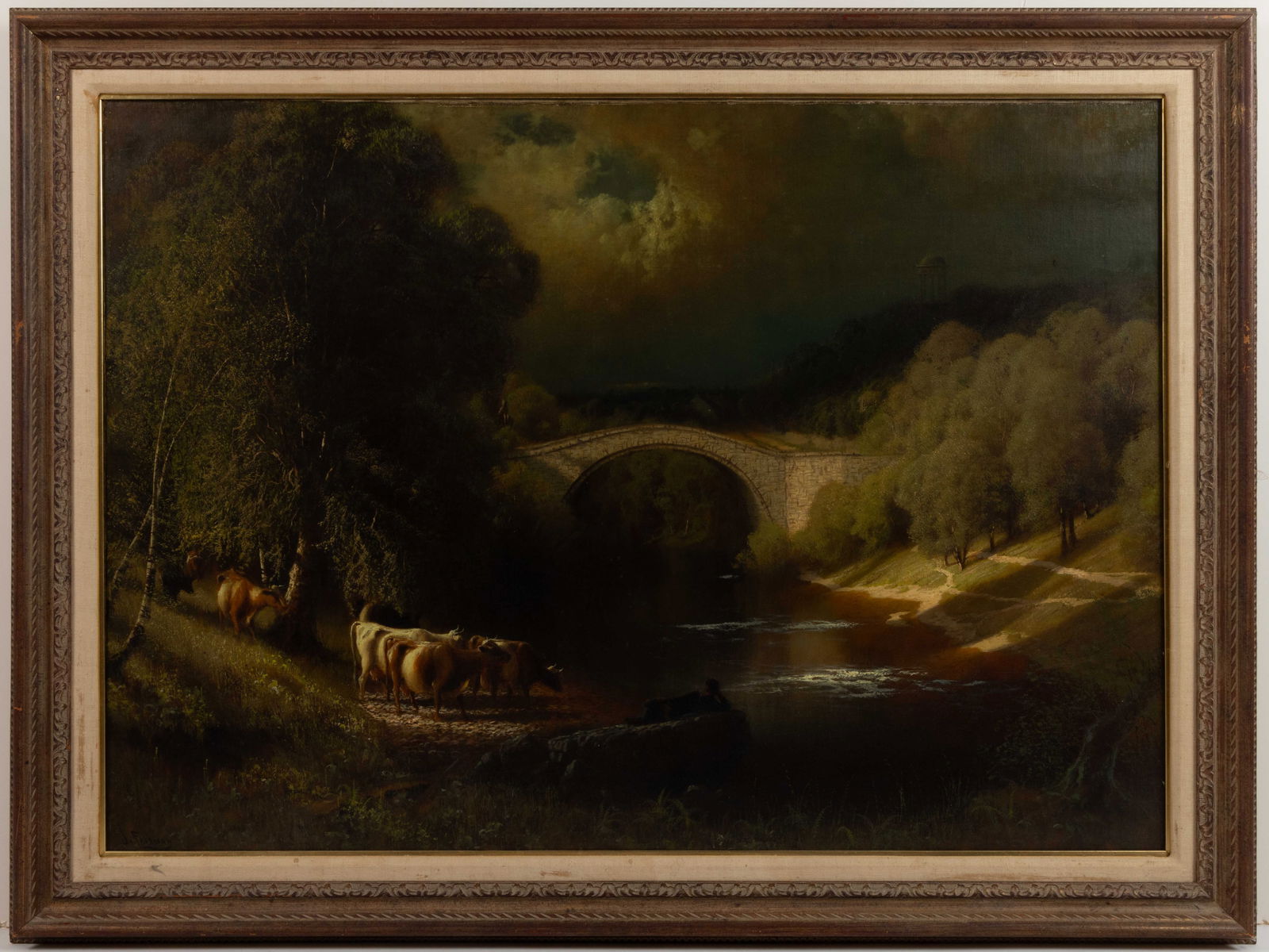 JAMES FAIRMAN (BRITISH/AMERICAN, 1826-1904) PASTORAL LANDSCAPE (1 of 6)