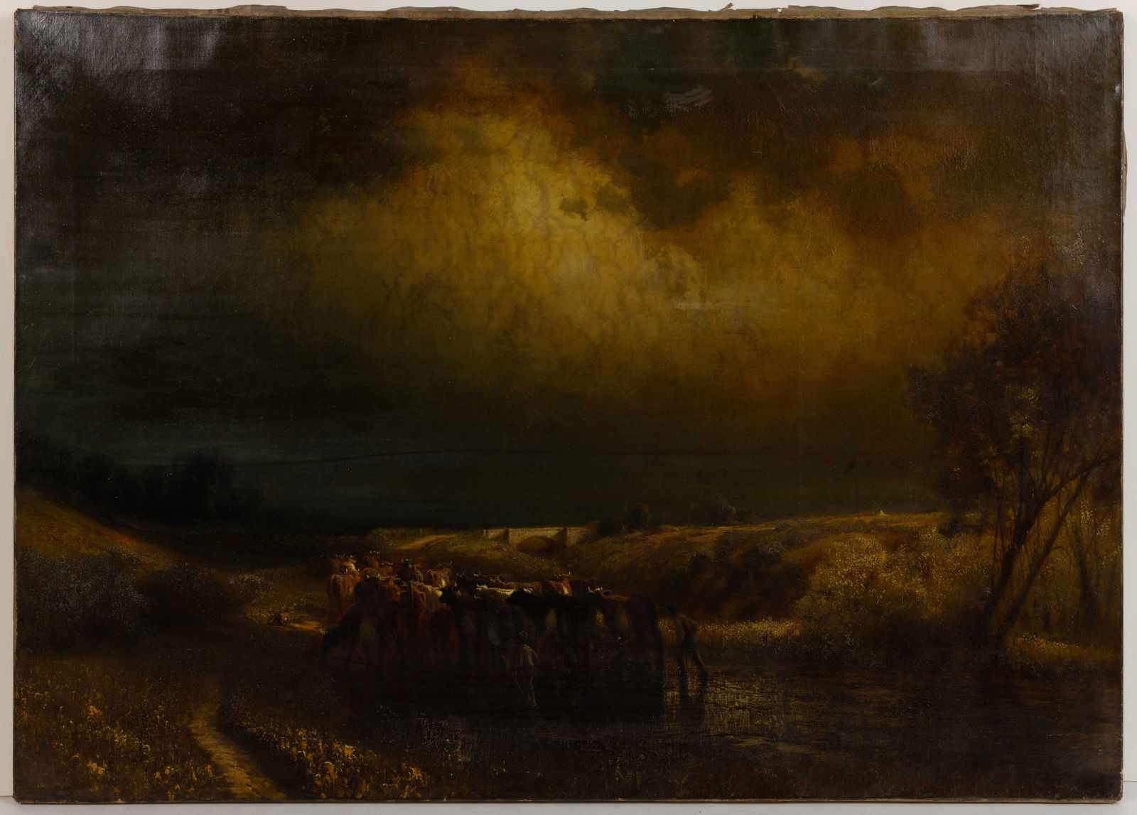 JAMES FAIRMAN (BRITISH/AMERICAN, 1826-1904) PASTORAL LANDSCAPE (1 of 7)