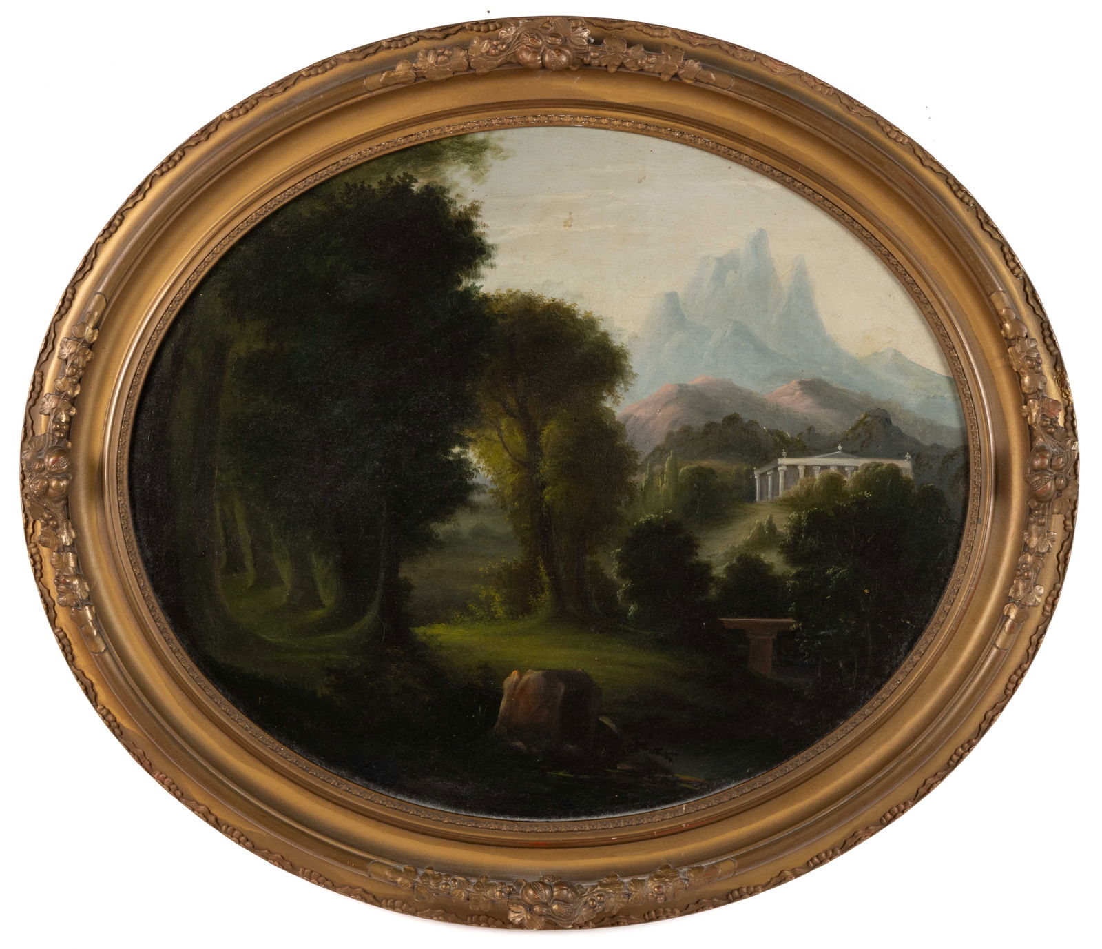 AMERICAN OR EUROPEAN SCHOOL (19TH CENTURY) LANDSCAPE PAINTING (1 of 4)