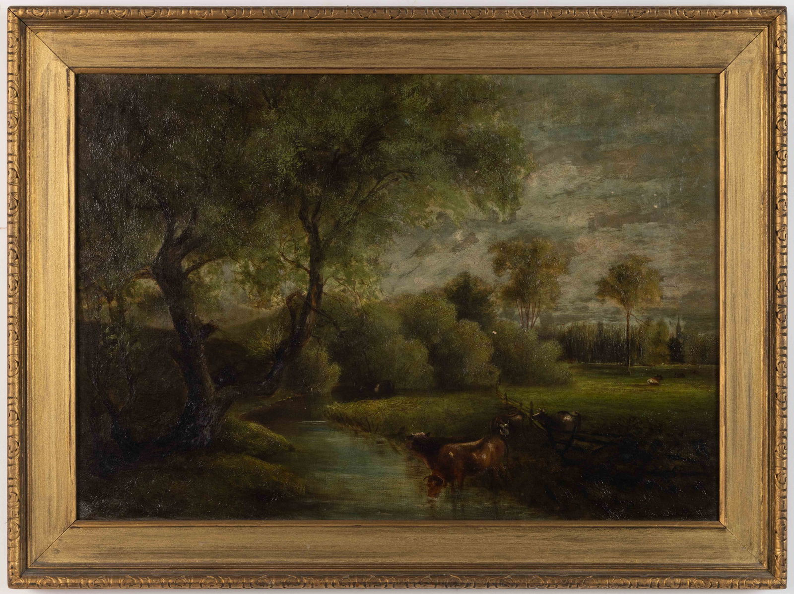 AMERICAN OR BRITISH SCHOOL (19TH CENTURY) PASTORAL LANDSCAPE (1 of 5)