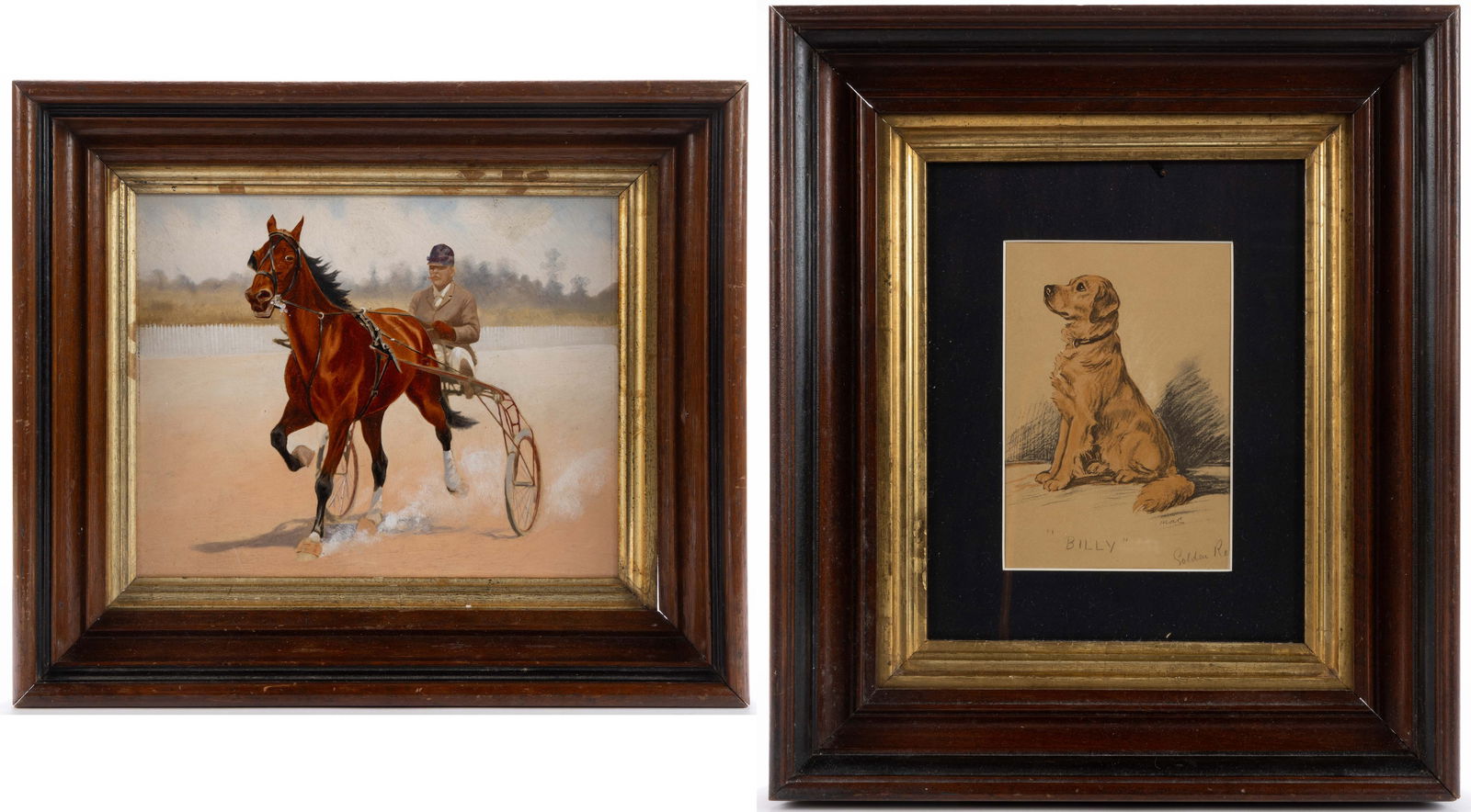 AMERICAN OR BRITISH SCHOOL (19TH/20TH CENTURY) EQUESTRIAN PAINTING (1 of 4)
