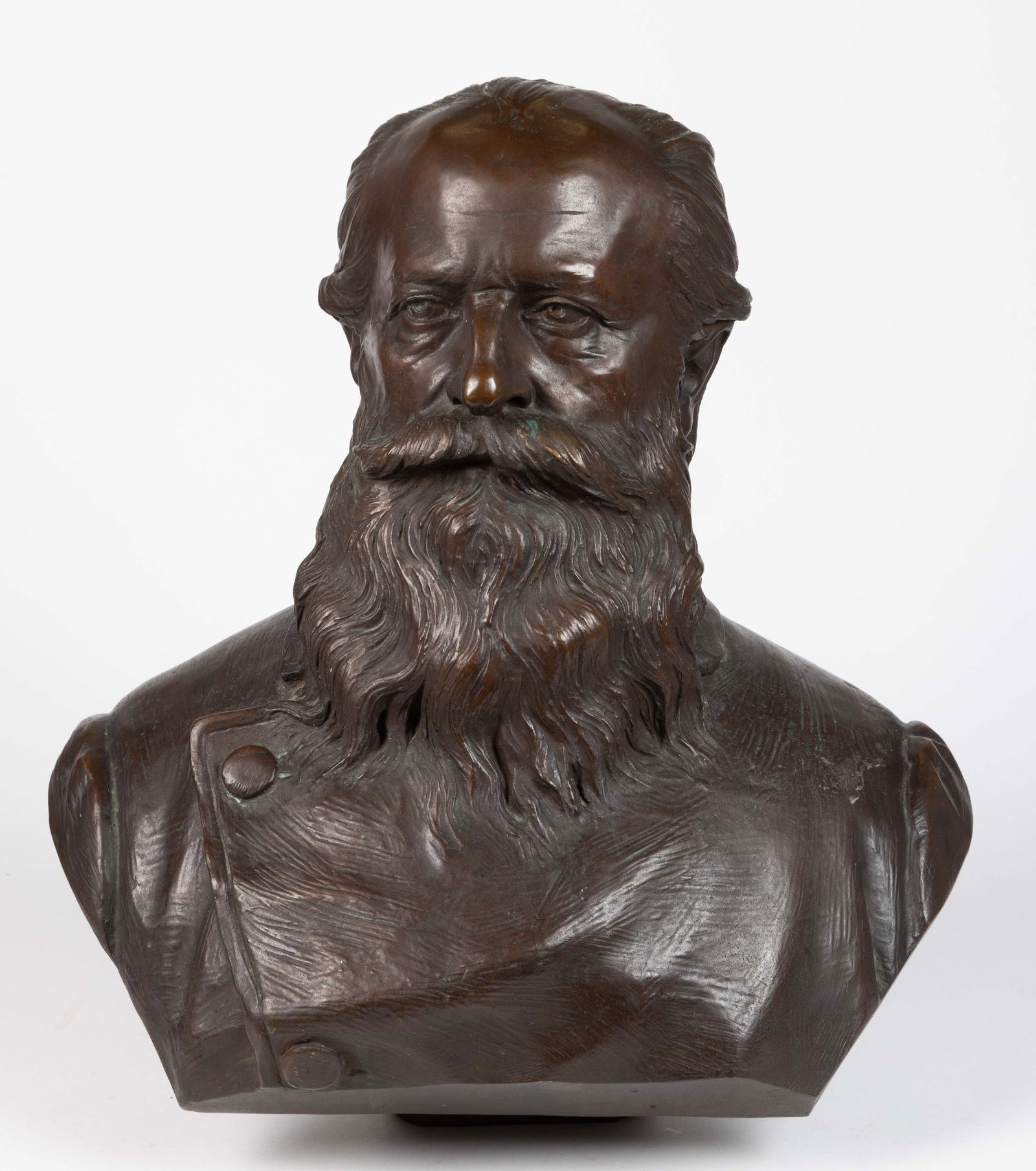 CONTINENTAL BRONZE BUST OF A MAN (1 of 5)