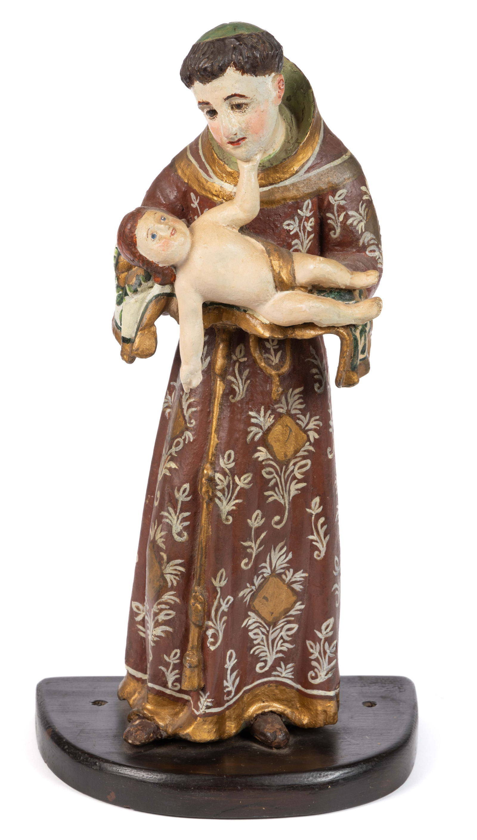 CONTINENTAL CARVED AND PAINTED SANTOS FIGURE (1 of 5)