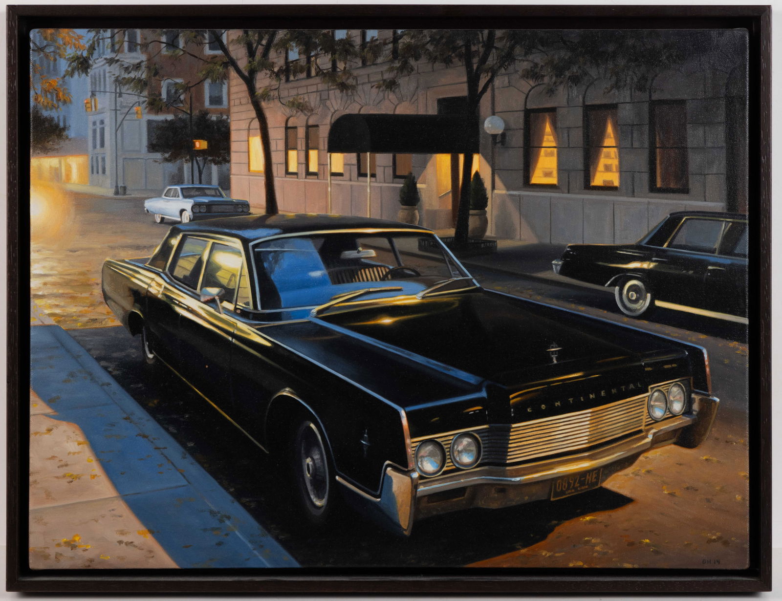 DANNY HELLER (LOS ANGELES, CALIFORNIA, ACTIVE 21ST CENTURY) HYPER-REALIST RETRO-STYLE STREET SCENE (1 of 4)