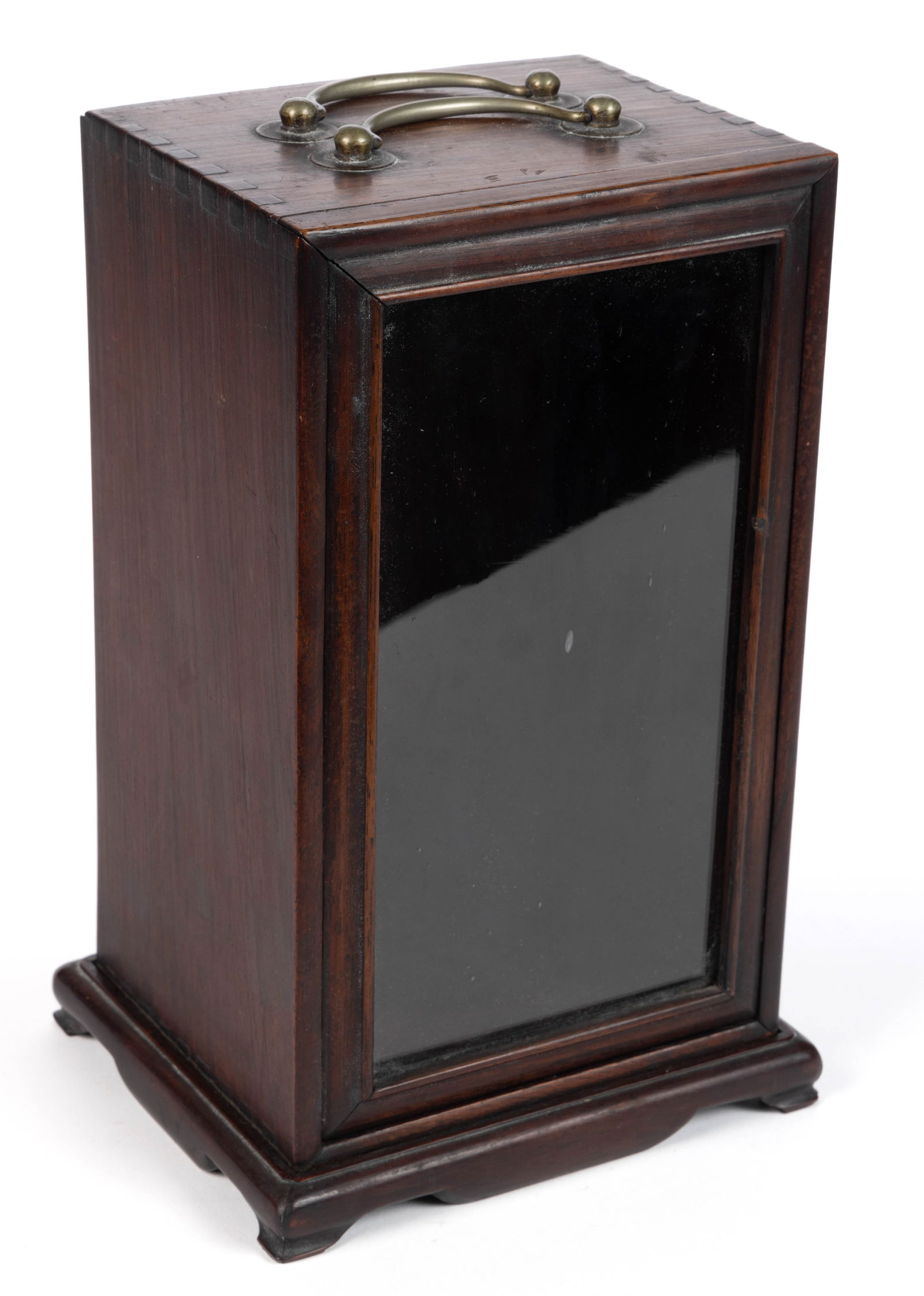 CHINESE EXPORT ROSEWOOD DIMINUTIVE DISPLAY CASE (1 of 3)