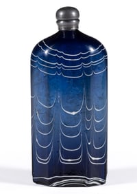 CONTINENTAL LOOP DECORATED SPIRITS FLASK / BOTTLE