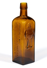 THOMPSONIAN APPETIZER, CLEVELAND, OHIO PICTORIAL PATENT MEDICINE / LIQUOR BOTTLE