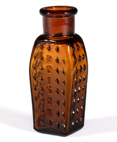 COFFIN-FORM KU-18 POISON BOTTLE
