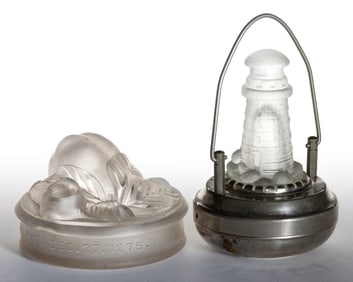 HATCH PATENTED PEAR INKWELL