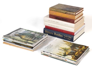 ASSORTED BITTERS, FRUIT JARS, AND OTHER BOTTLE COLLECTING REFERENCE VOLUMES / MAGAZINES, UNCOUNTED